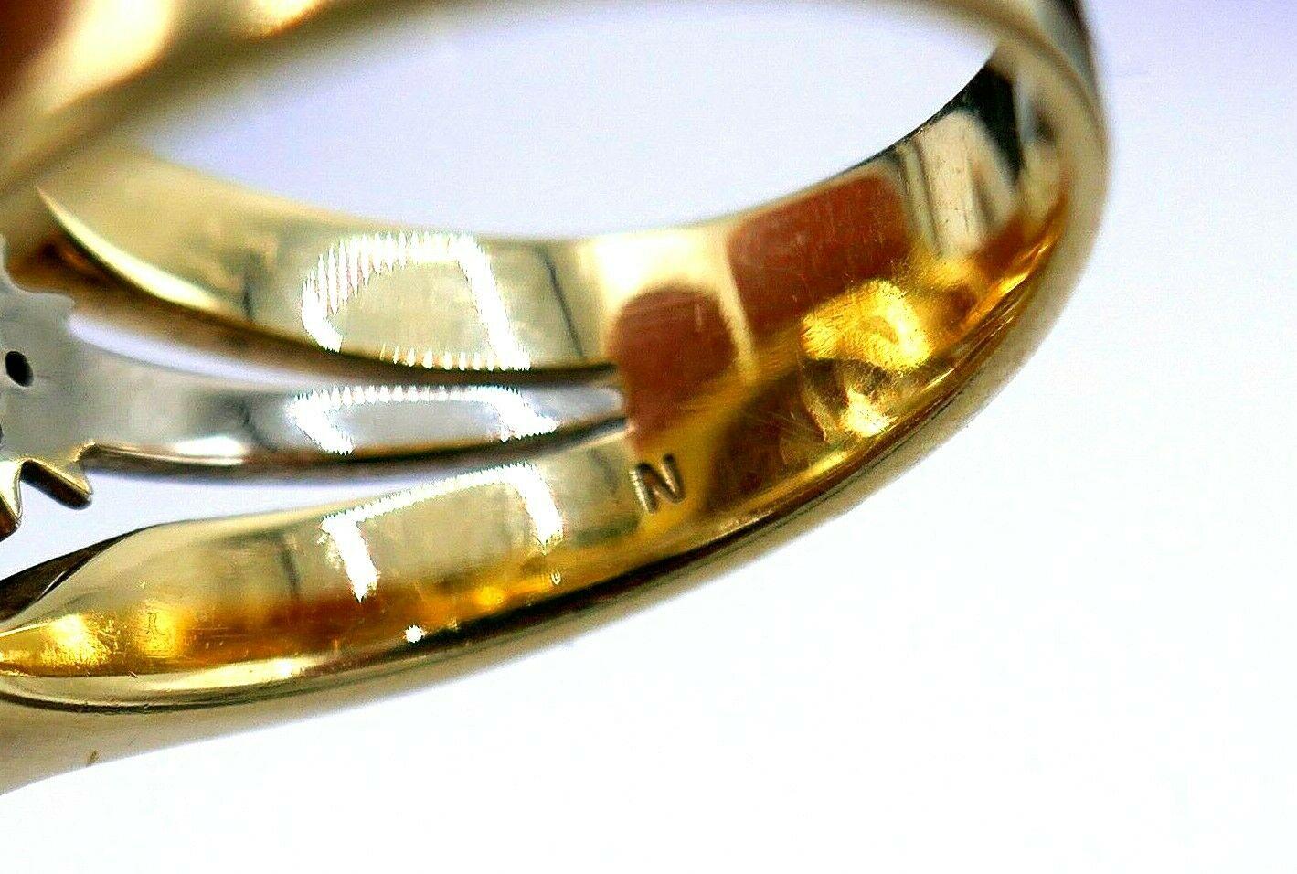 Women's or Men's H.Stern Yellow Gold Rock Crystal Diamond Highlight Ring