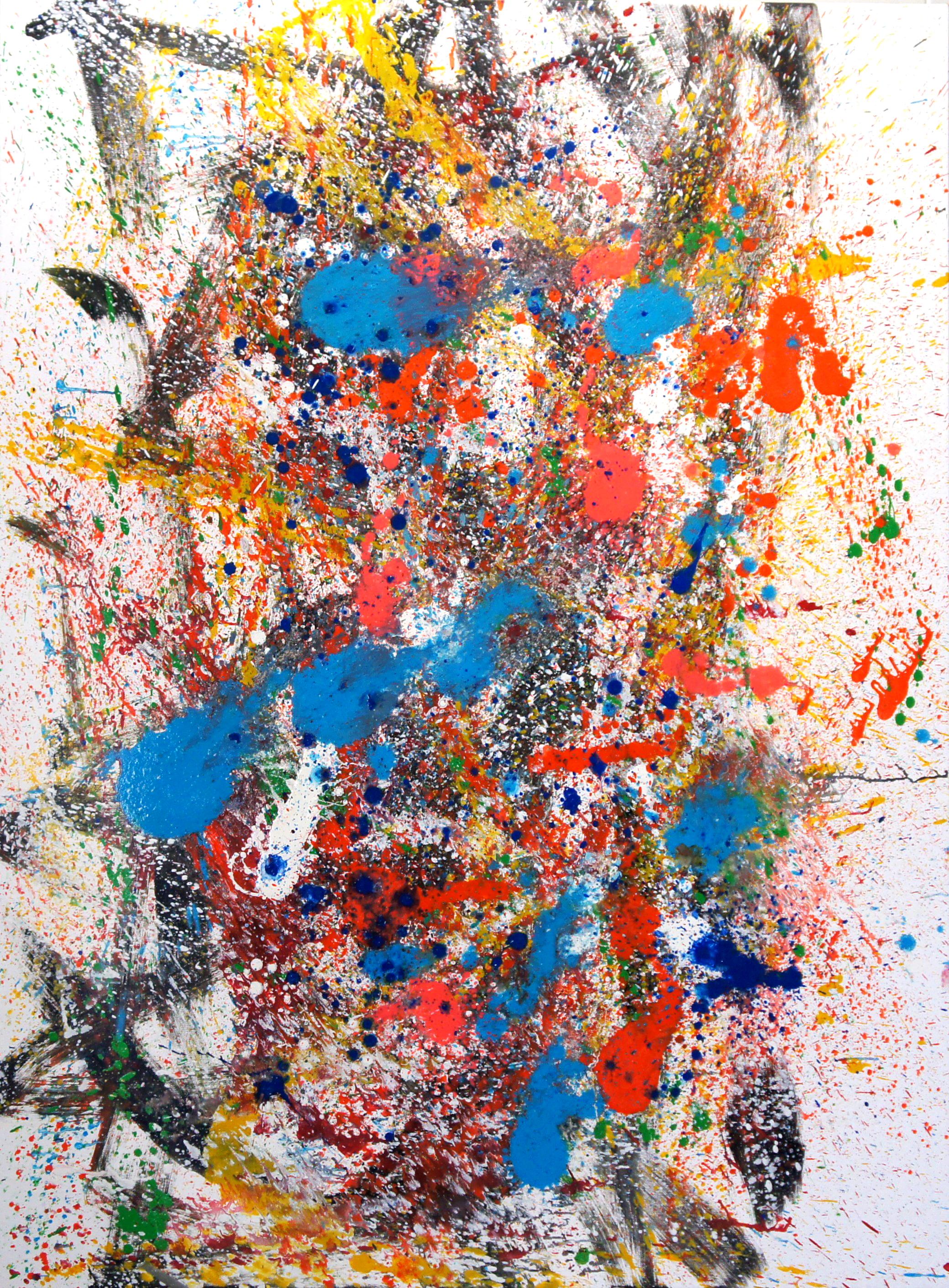 Paysage de mémoire n°3 - Peinture à l'huile abstraite, 2020