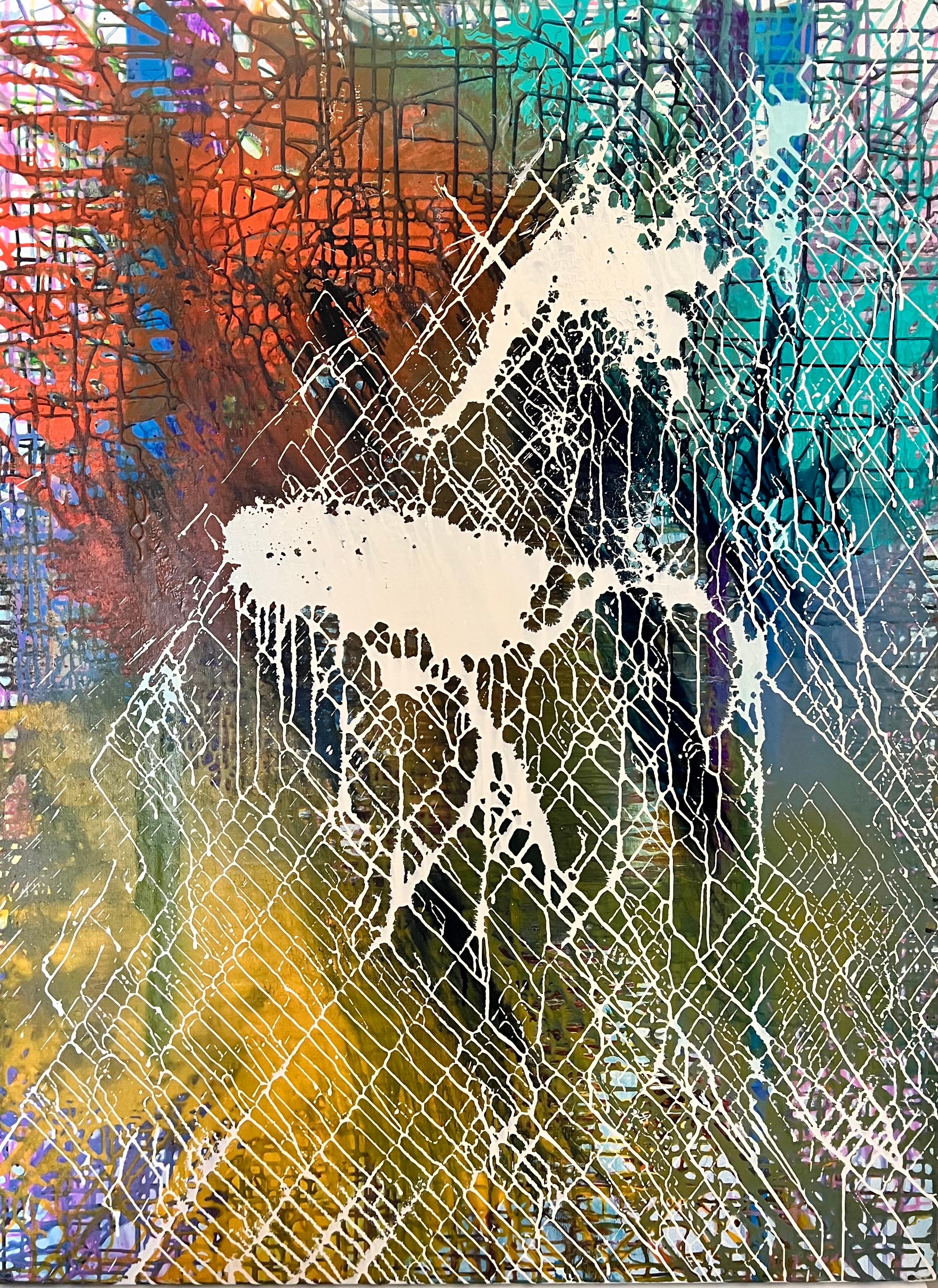 Peinture à l'huile abstraite « Puzzle » n° 12, 2018
