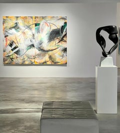 EMBRACE Black Granite Abstract Sculpture , 2010