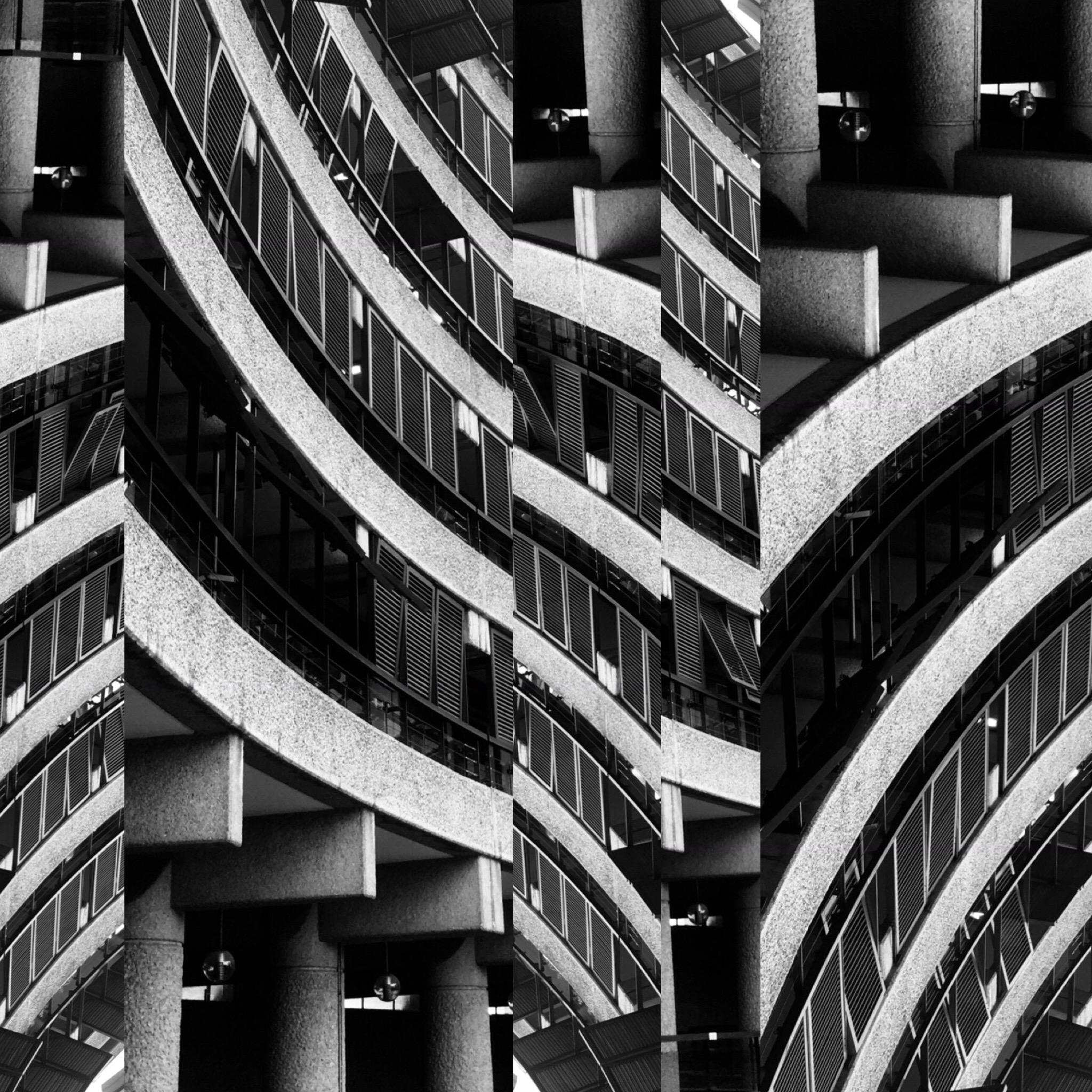 Black and White Photograph Hsu Yun Chin - Photographies noirs et blancs  "Brutalism -Barbican Centre, Londres No20", 2020