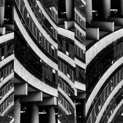 Photographies noirs et blancs  "Brutalism -Barbican Centre, Londres No20", 2020