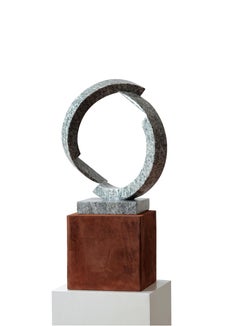 Serpentine ＆Eisen-Skulptur Einsamkeit, 2020 