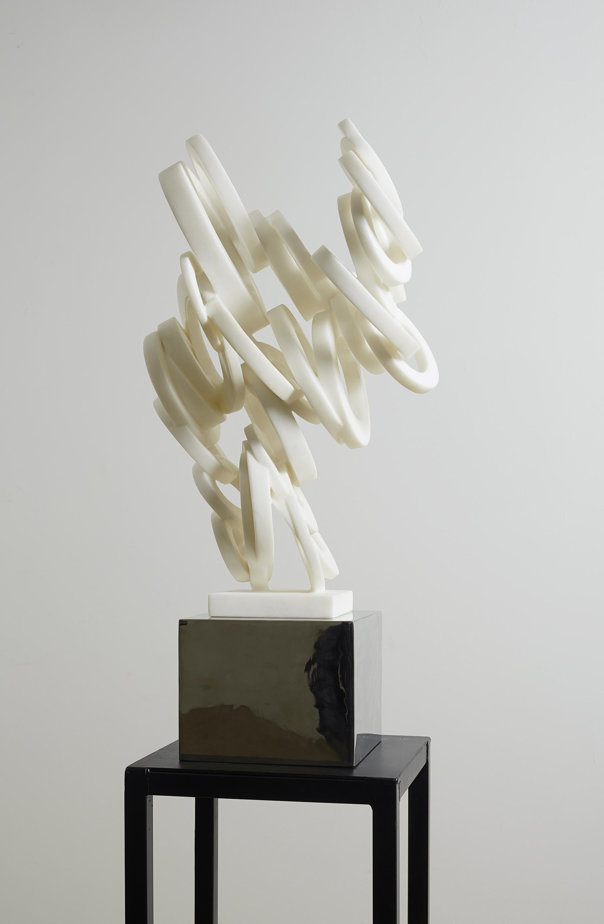 White Marble＆Stainless Sculpture 