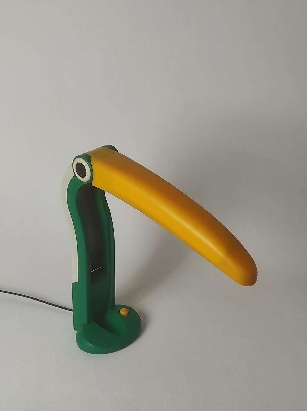 Plastic H.T. Huang Table Lamp Toucan For Sale