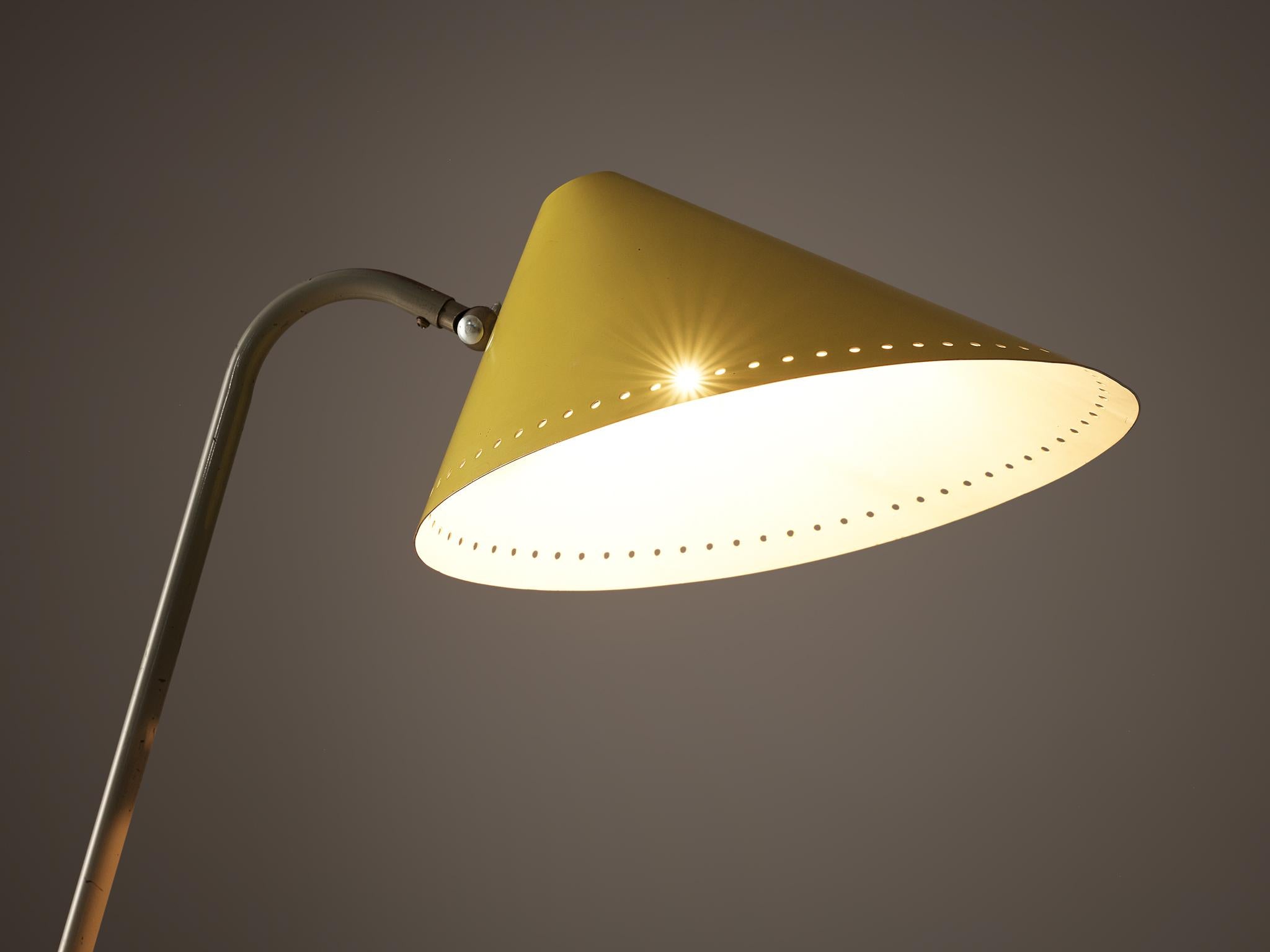 Dutch H.Th.A.Busquet for Hala Zeist Floor Lamp in Metal