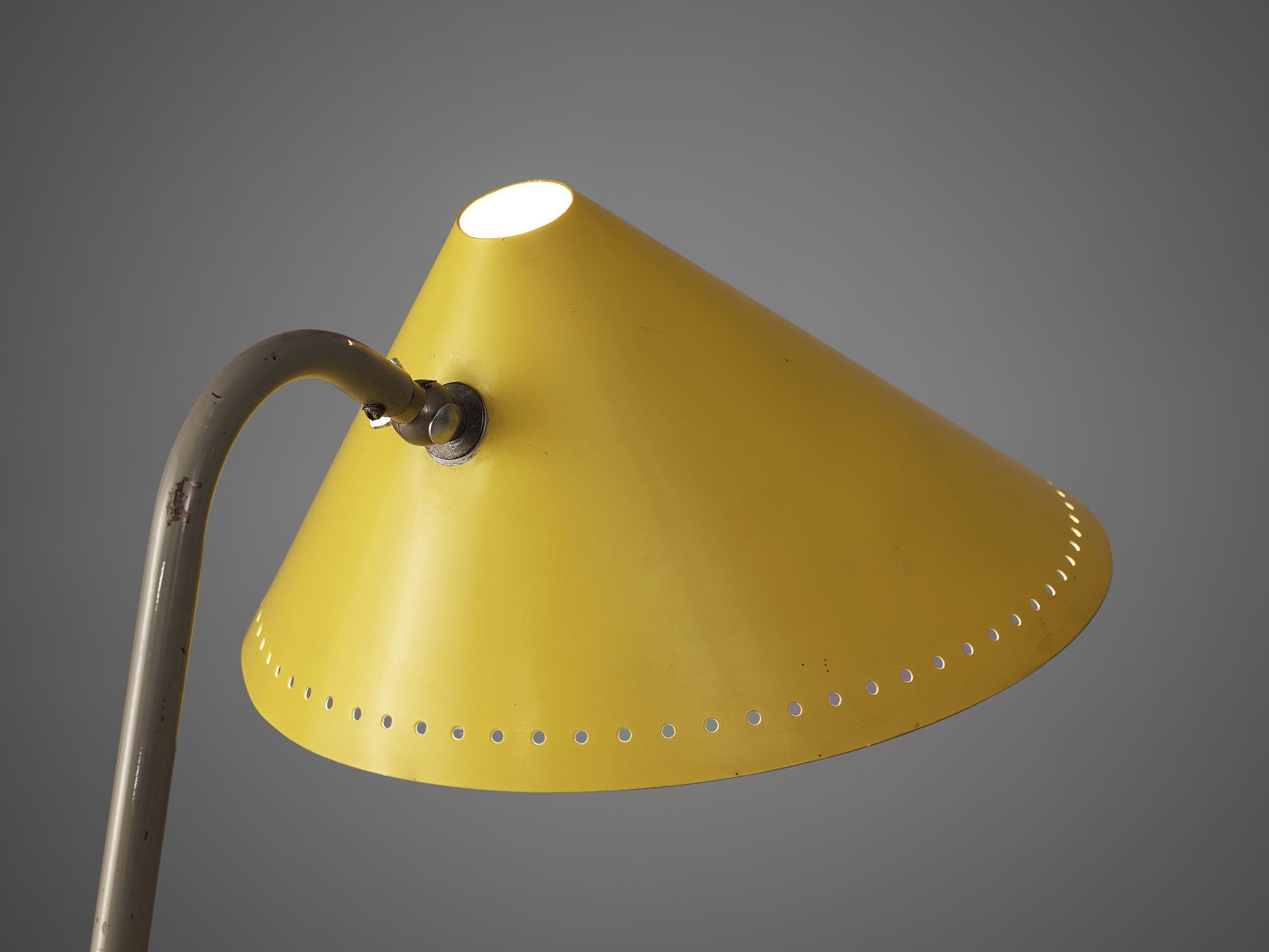 H.Th.A.Busquet for Hala Zeist Floor Lamp in Metal In Good Condition In Waalwijk, NL