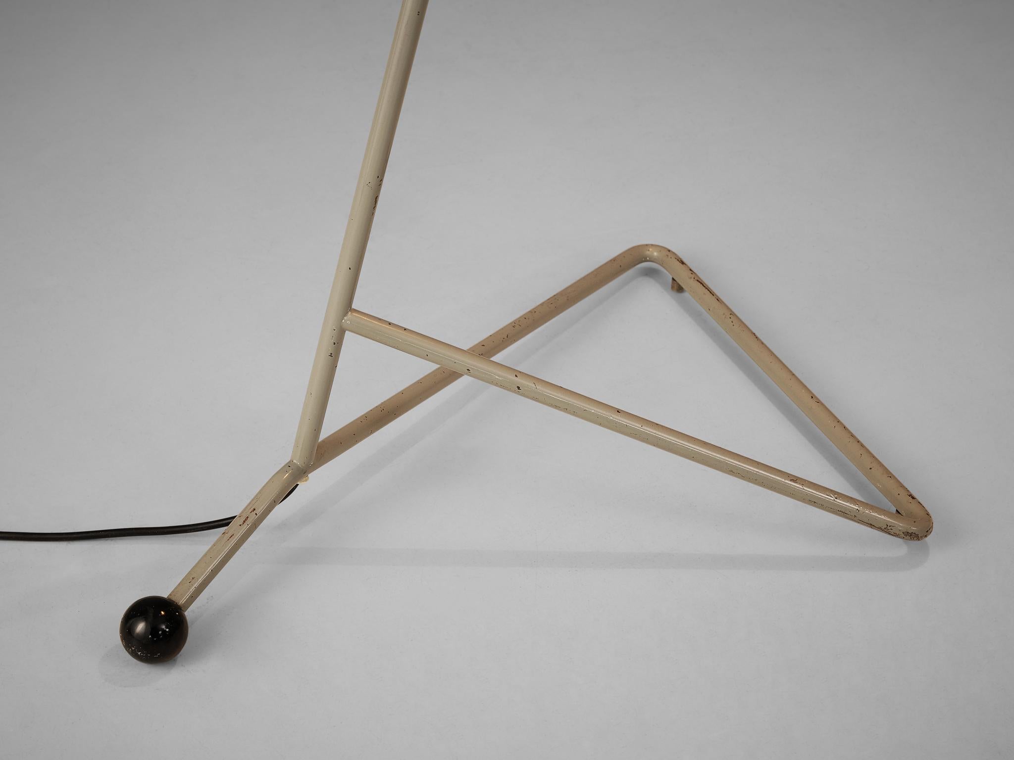 Mid-20th Century H.Th.A.Busquet for Hala Zeist Floor Lamp in Metal