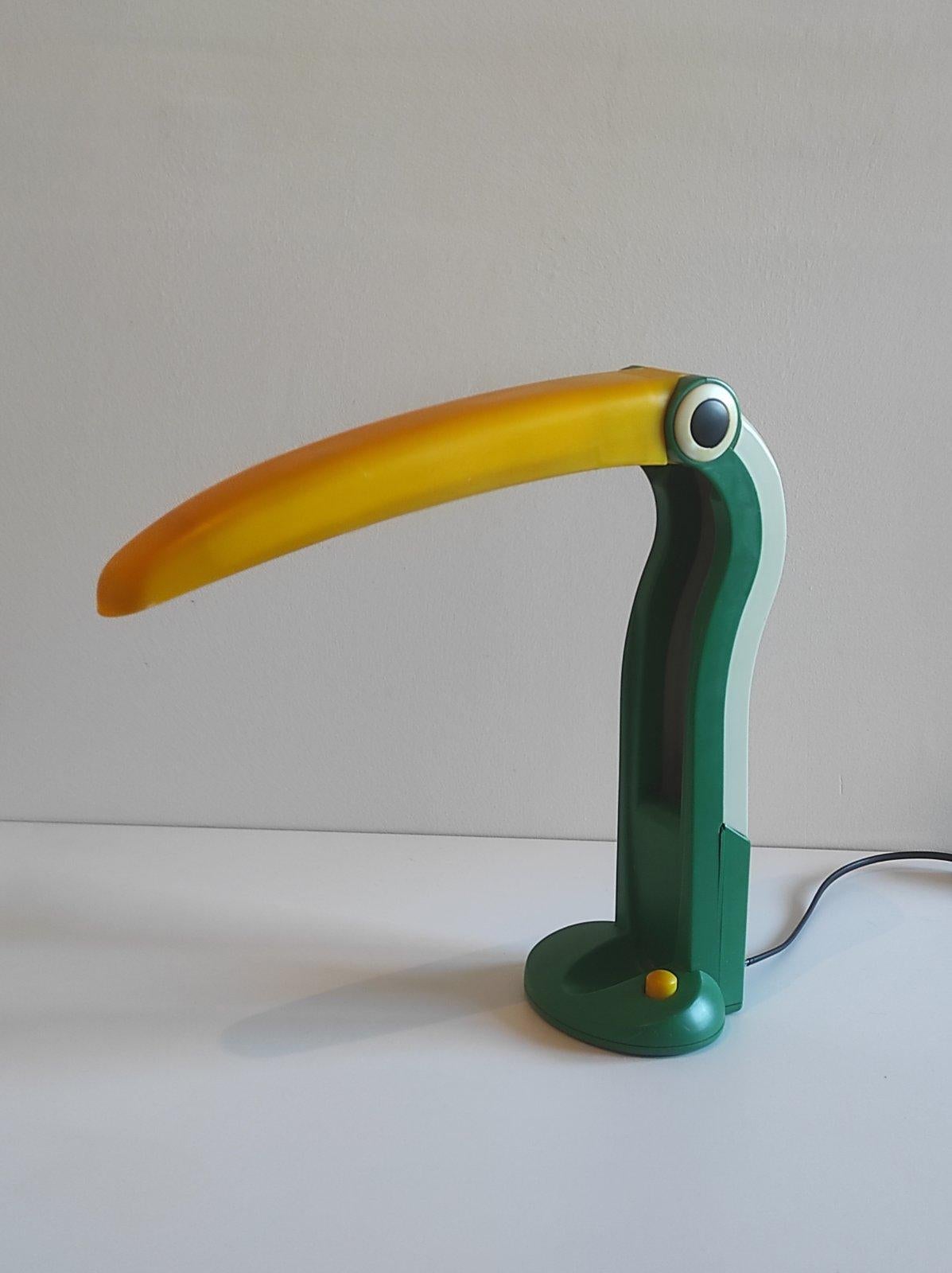 Late 20th Century H.T.Huang Toucan Table Lamp 1980s