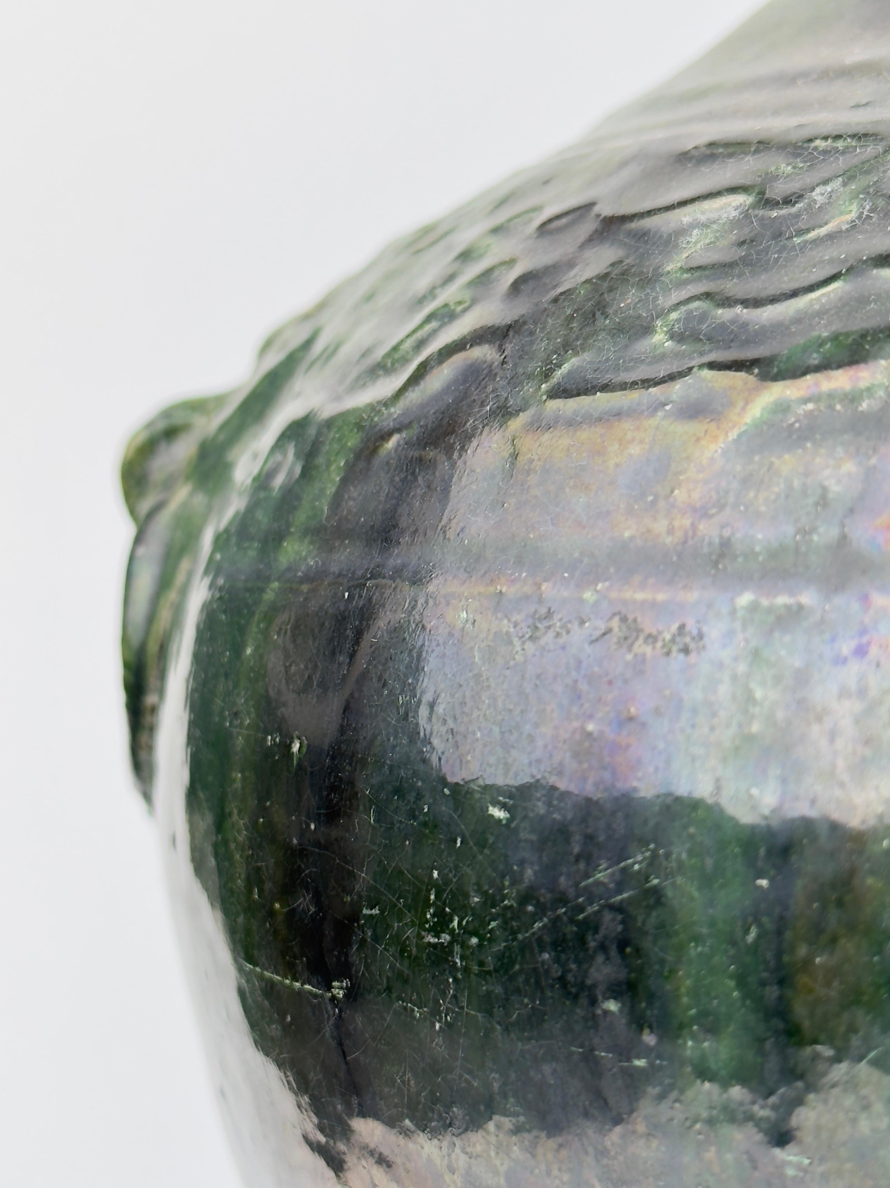 Hu vase with green glaze, Han Dynasty For Sale 1