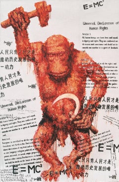 Chinese Contemporary Art by Hua Qing - Man Fable, Men