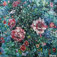Arte contemporanea cinese di Hua Qing - Cielo stellato di fiori