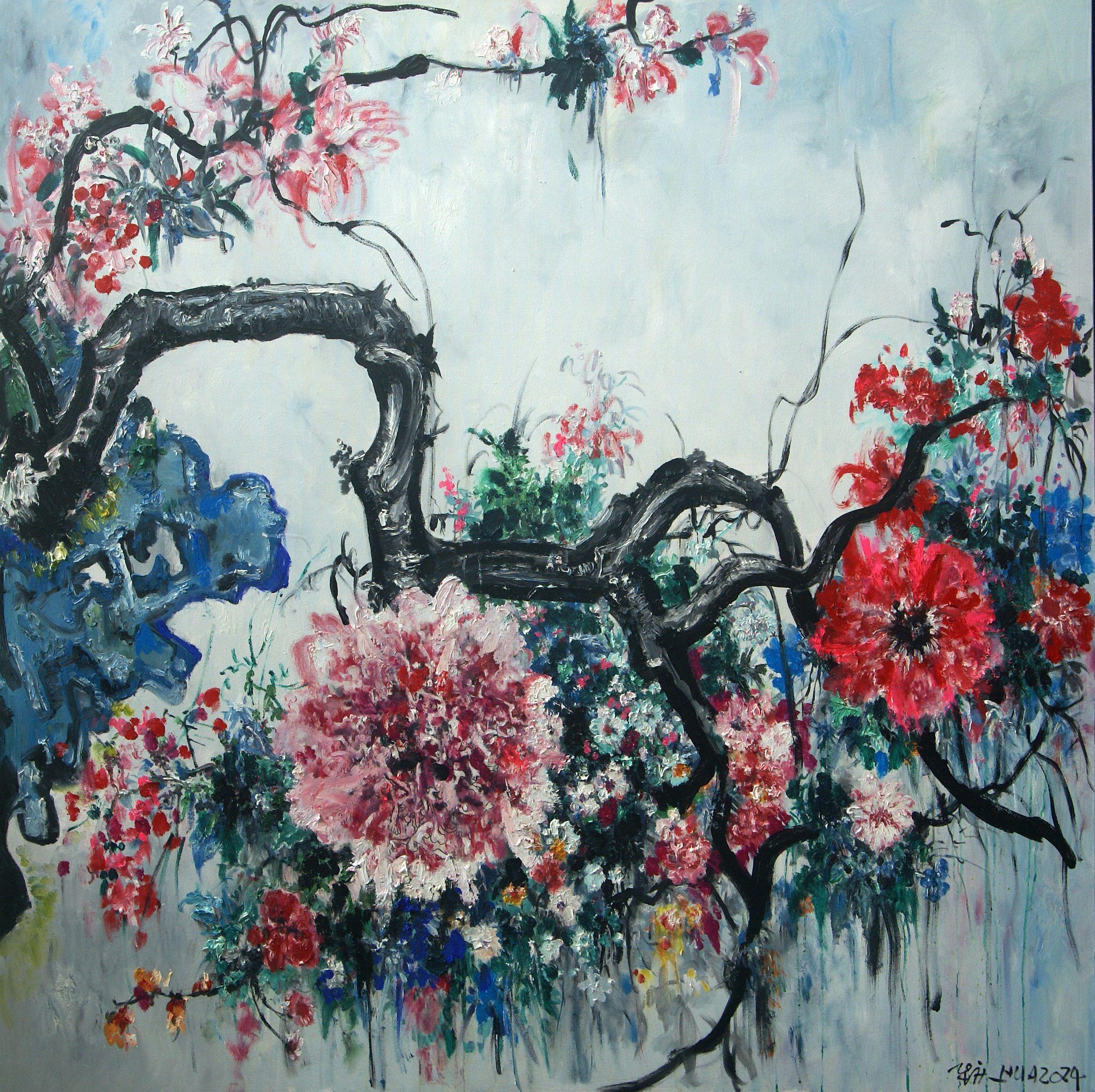 Chinese Contemporary Art by Hua Qing - Study in the Traditional Style