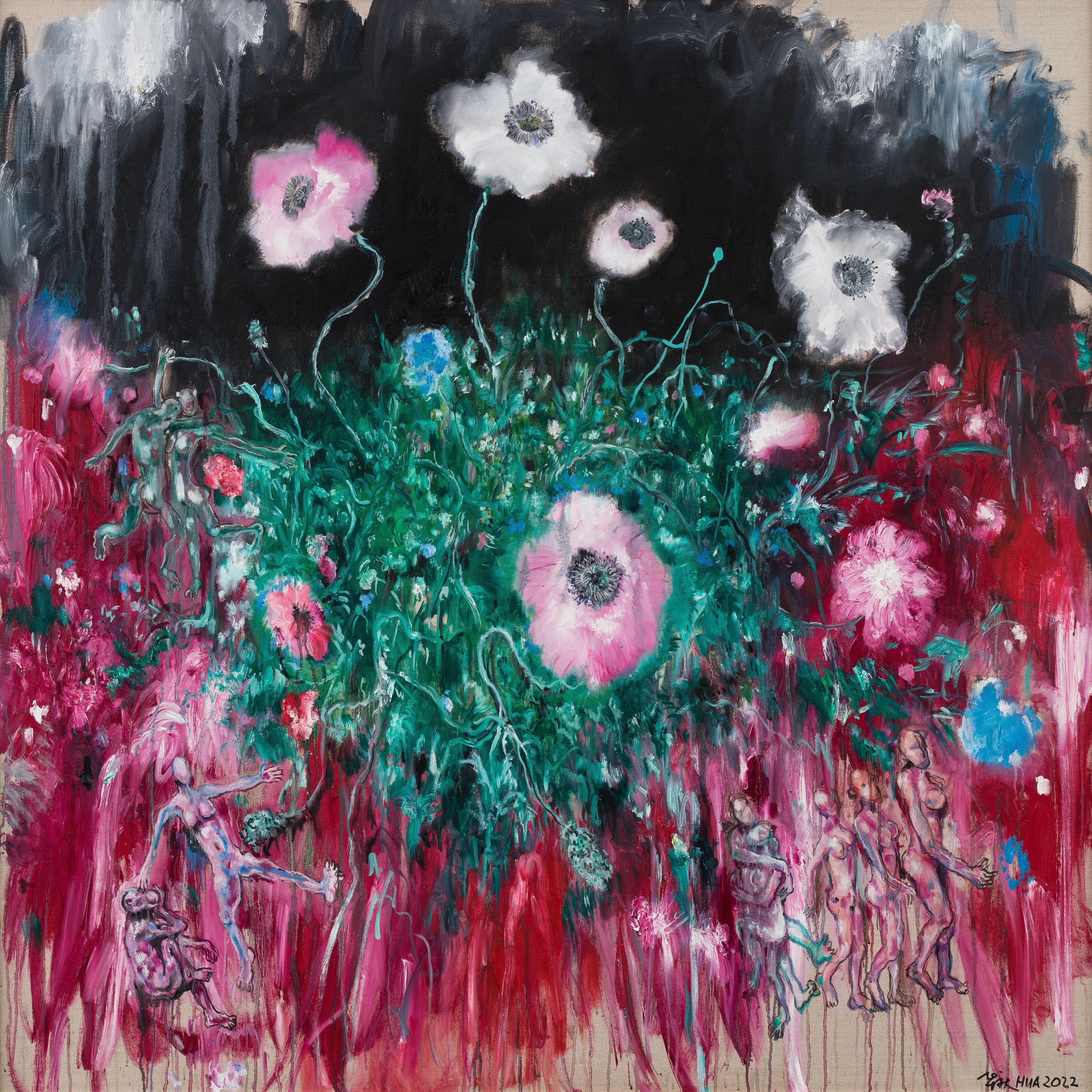 Oil on canvas
Artwork can be shipped rolled up in a tube

Hua Qing is a Chinese male artist born in 1962 in Huaibei, Anhui Province who lives and works in Beijing, China. He is graduated from Anhui Provincial Art School in 1981 and graduated from