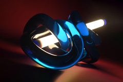 Hua Wang, 'Tangled Love, ' Blue Epoxy Resin Table Lamp, Limited Edition