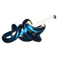 Hua Wang, 'Tangled Love, ' Blue, Epoxy Resin Table Lamp, Limited Edition
