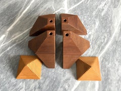Huacas, 6-Piece Standard Set, Wood Walnut and Lenga Beech Oak, First Edition