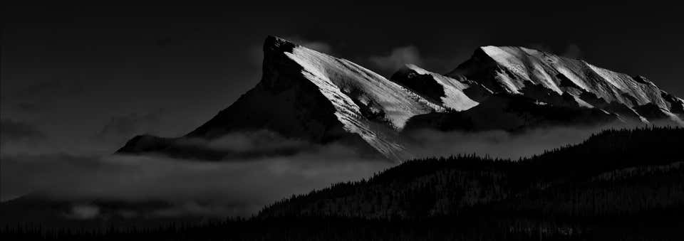 Huachao Sun - Characters of Snow #8 - Abraham Lake, Alberta - black and