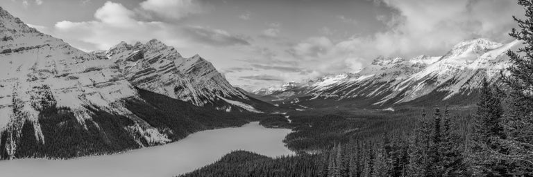 Huachao Sun - Characters of Snow #11 - Peyto Lake, Alberta - black and