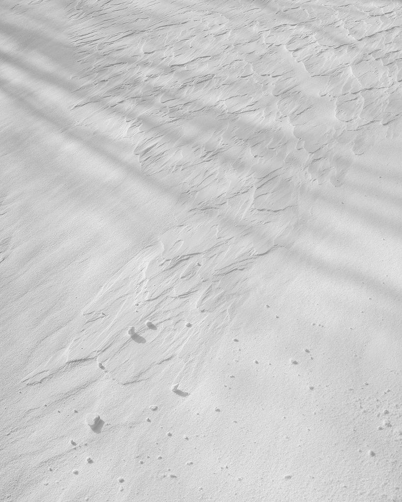 Huachao Sun Black and White Photograph - Characters of Snow #6 - Abraham Lake, Alberta - black and white photography