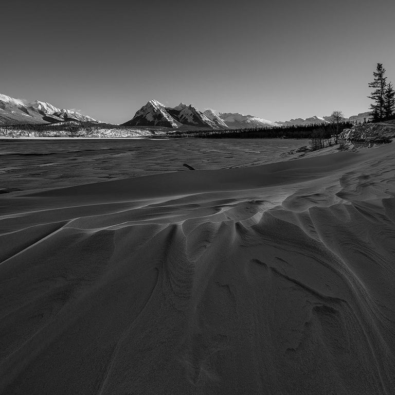 Huachao Sun - Characters of Snow #8 - Abraham Lake, Alberta - black and