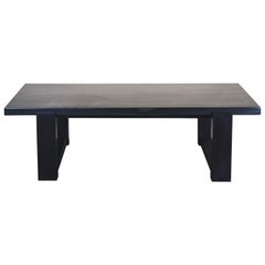 Huali Coffee Table, Black Lacquer by Robert Kuo, Handmade, Limited Edition