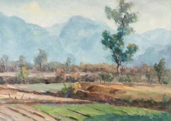 Hualin Li Contemporary Art Original Oil On Canvas "Farmland"