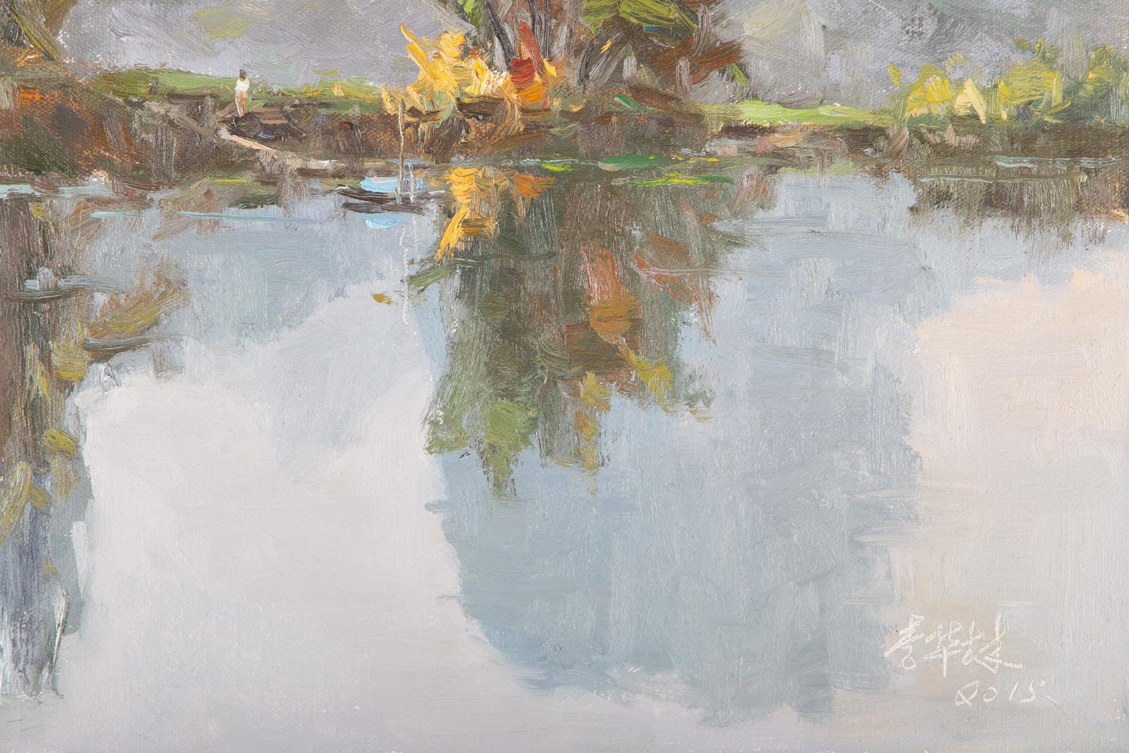 Hualin Li Arte contemporanea Olio su tela originale 