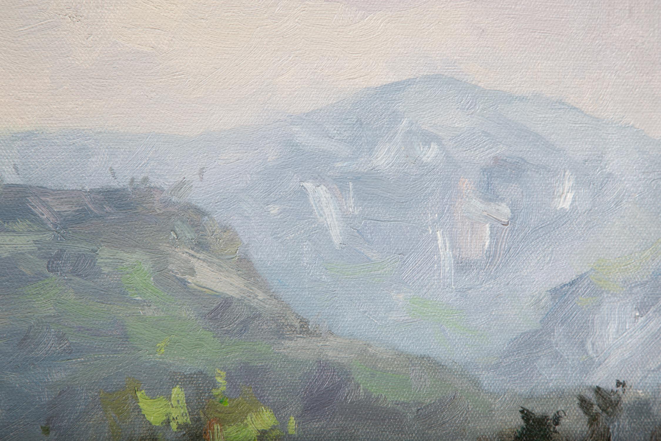 Hualin Li Zeitgenössische Kunst, Original, Ölgemälde auf Leinwand, „Walk On A Small Path“ im Angebot 4
