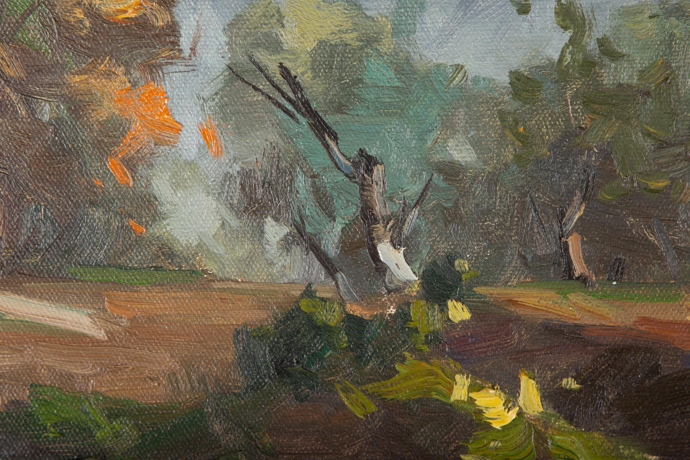 Hualin Li Zeitgenössische Kunst, Original, Ölgemälde auf Leinwand, „Walk On A Small Path“ im Angebot 5
