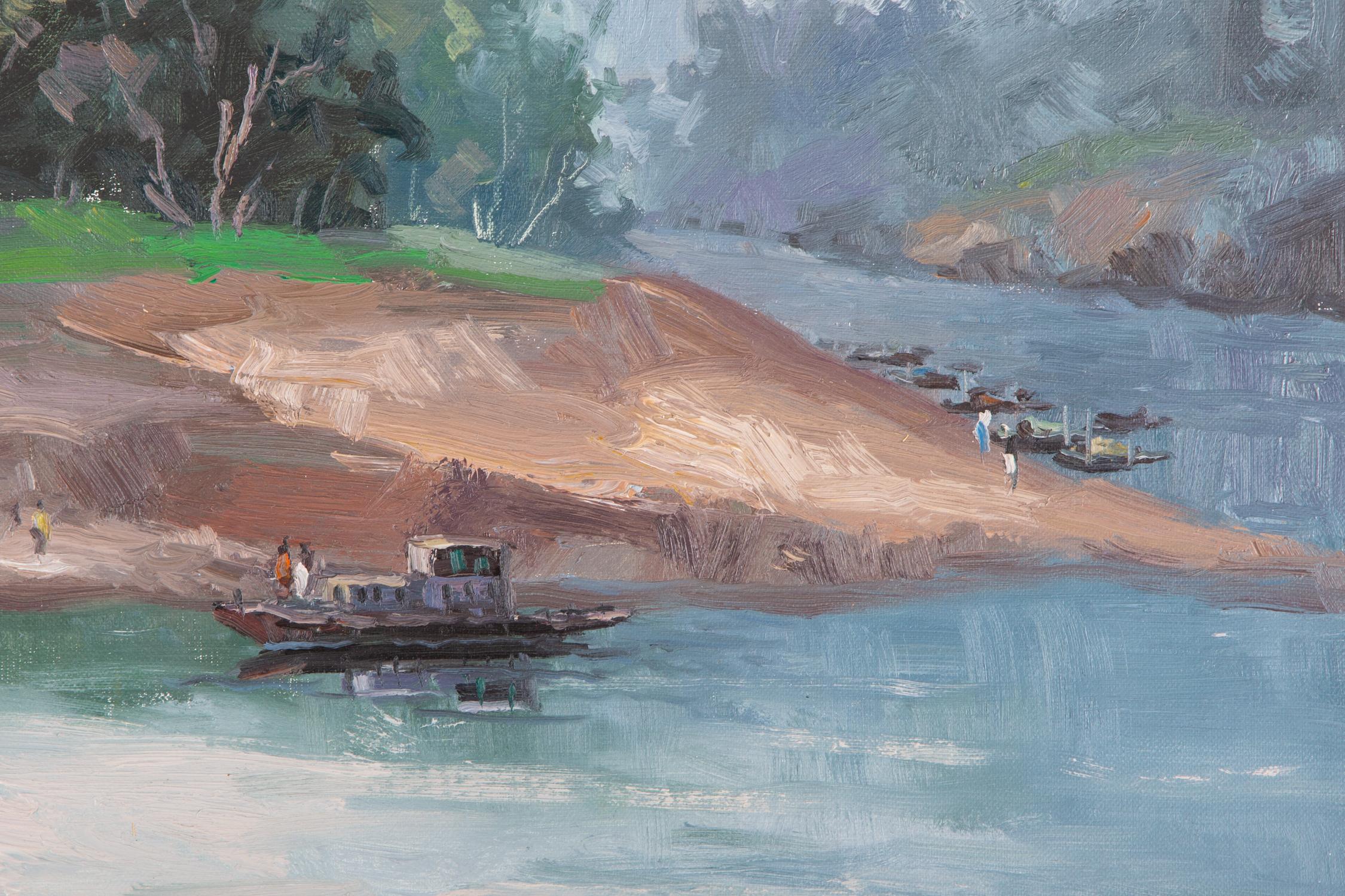Hualin Li Arte Contemporáneo Óleo Original Sobre Lienzo 