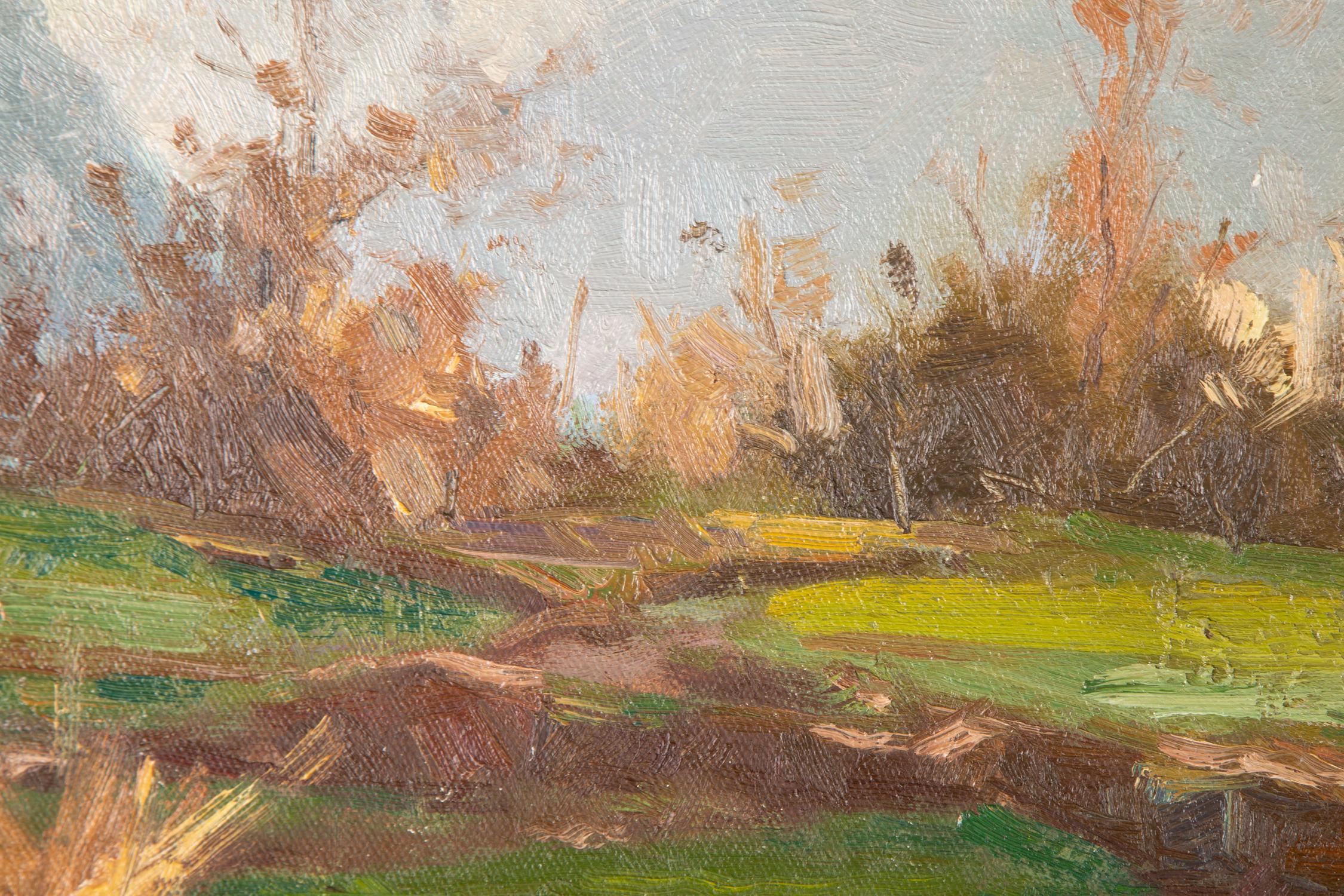Hualin Li Olio originale impressionista su tela 