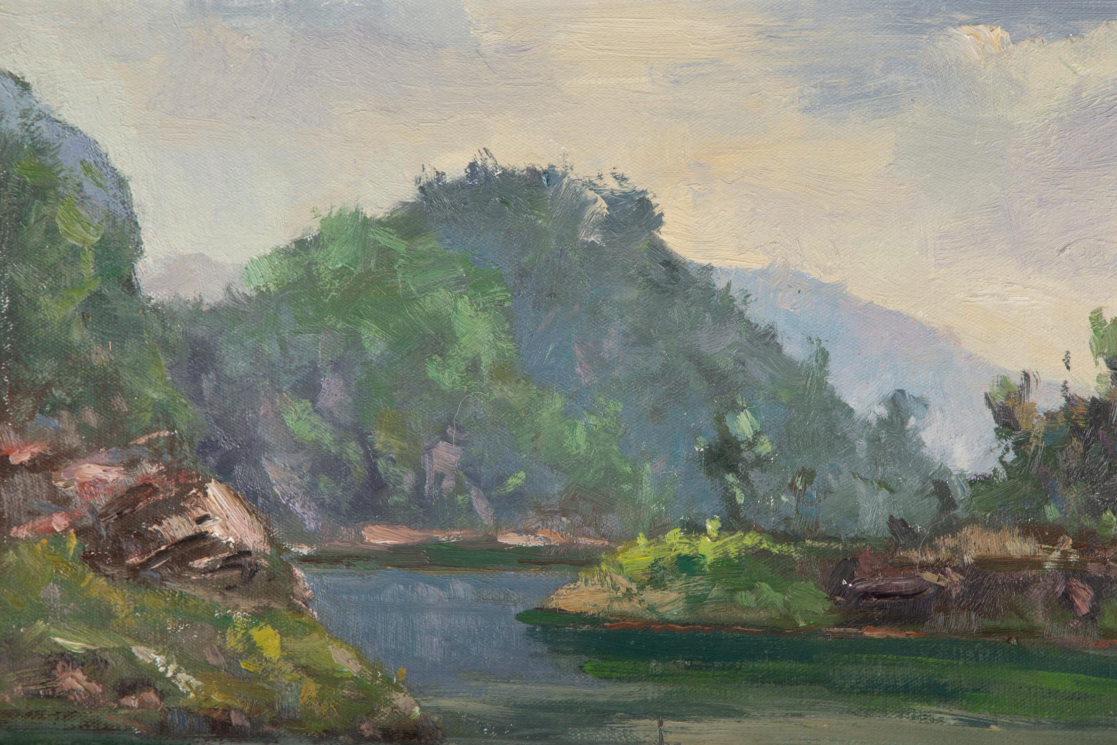 Hualin Li Impresionista Óleo original sobre lienzo 