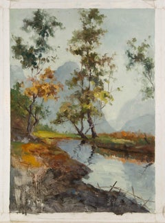 Hualin Li Landscape Original Oil On Canvas "Autumn Leaves"