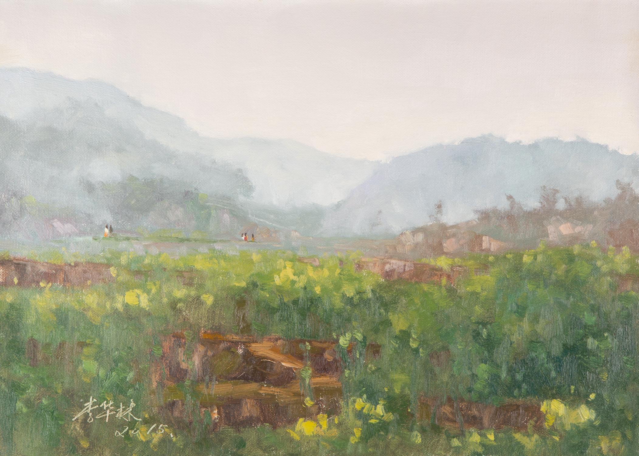 Peinture à l'huile originale « Fleur de raisin » de Hualin Li Landscape