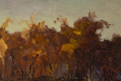 Hualing Li Impressionistisches Original Ölgemälde auf Leinwand „Herbstausbruch“ von Hualing Li