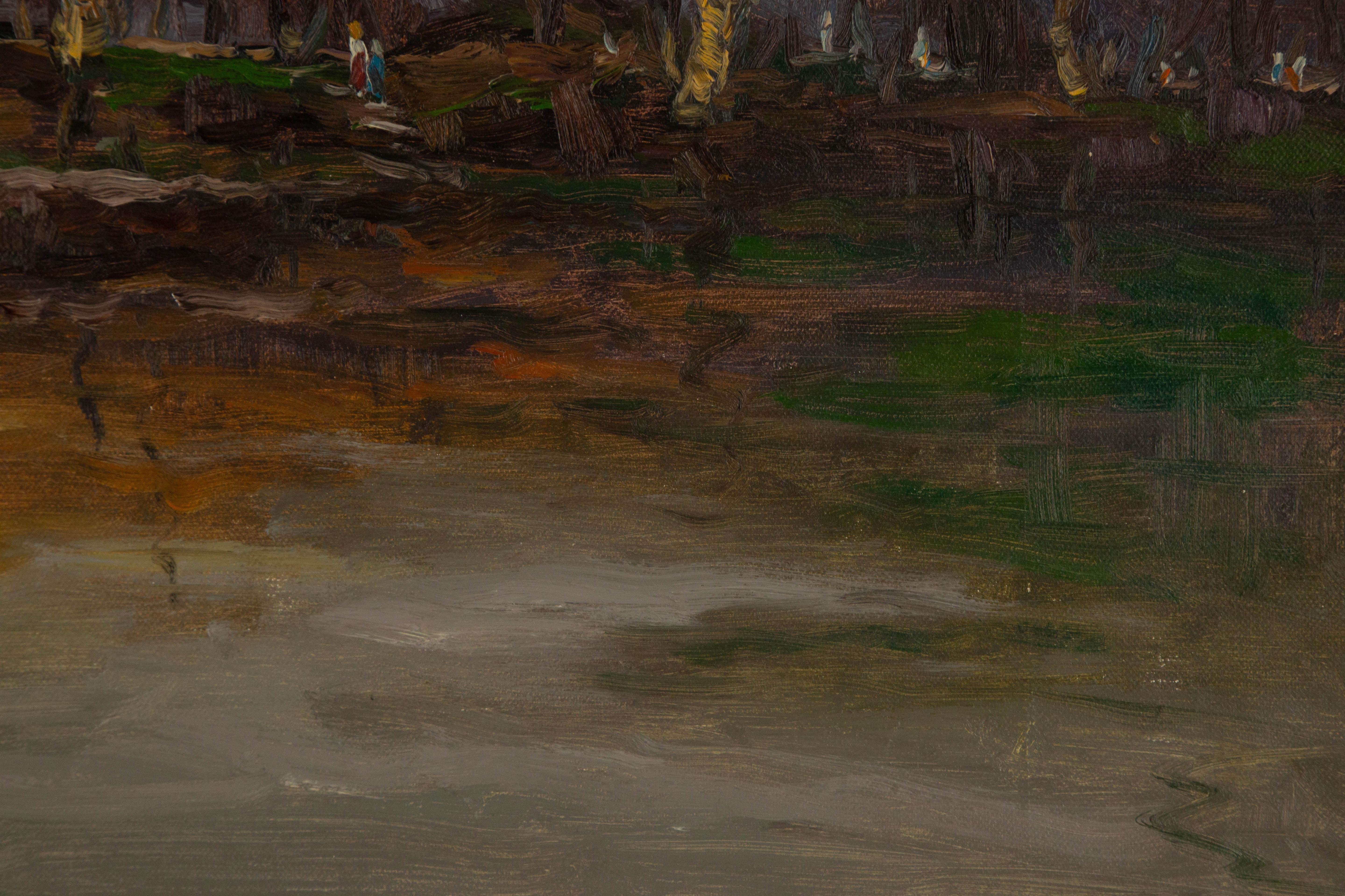 Hualing Li Impressionista Olio originale su tela 