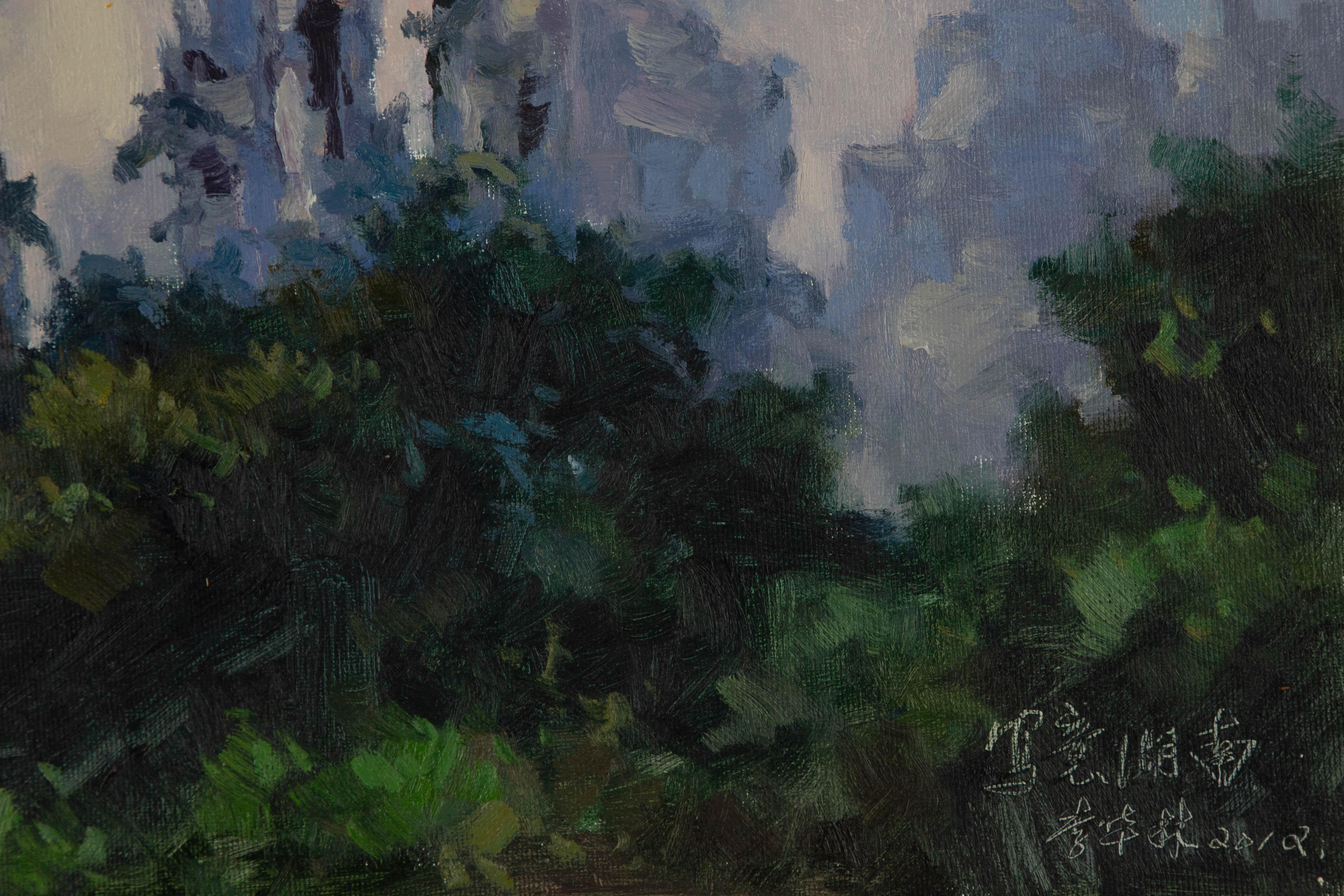 Hualing Li Huile impressionniste originale sur toile 