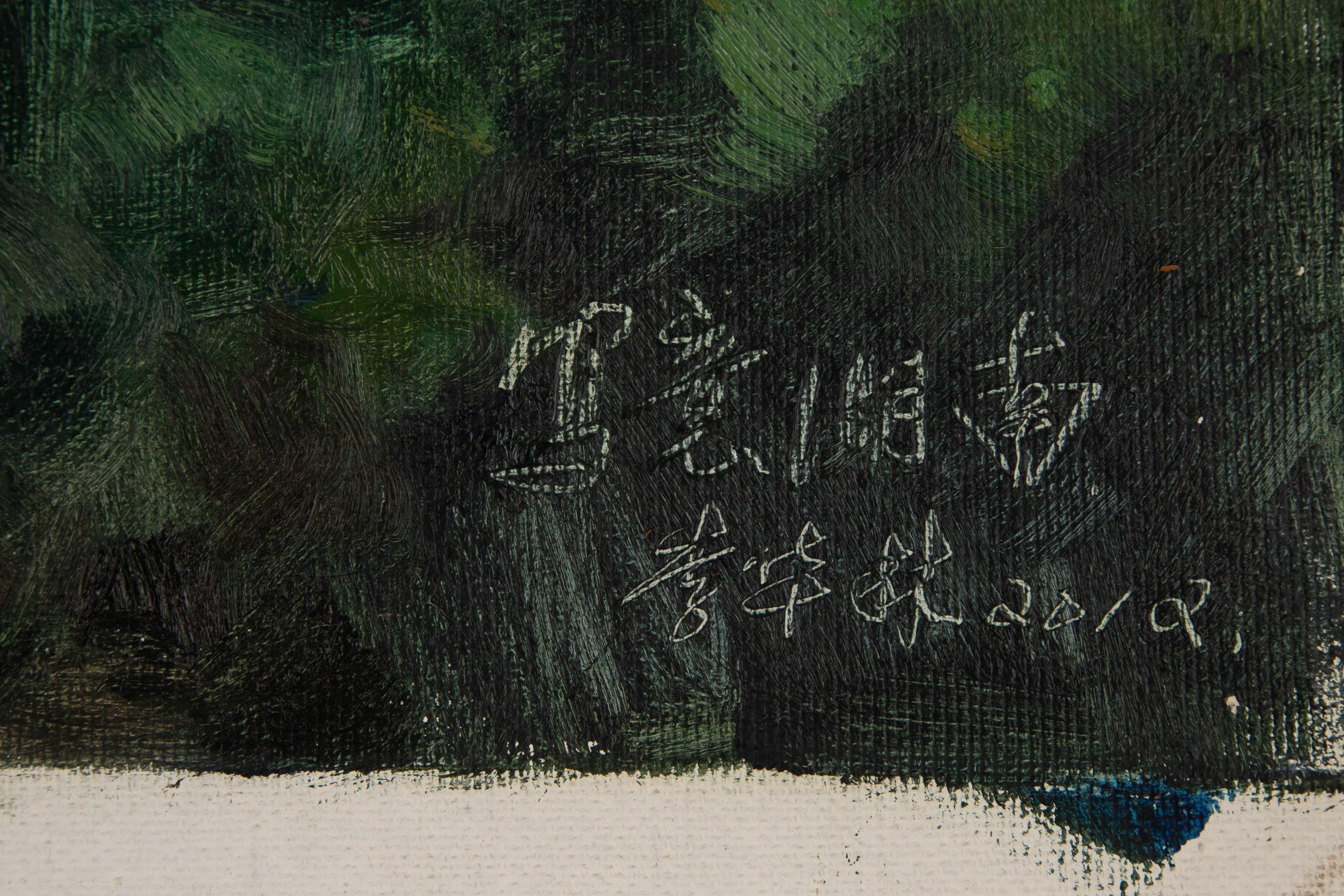 Hualing Li Huile impressionniste originale sur toile 