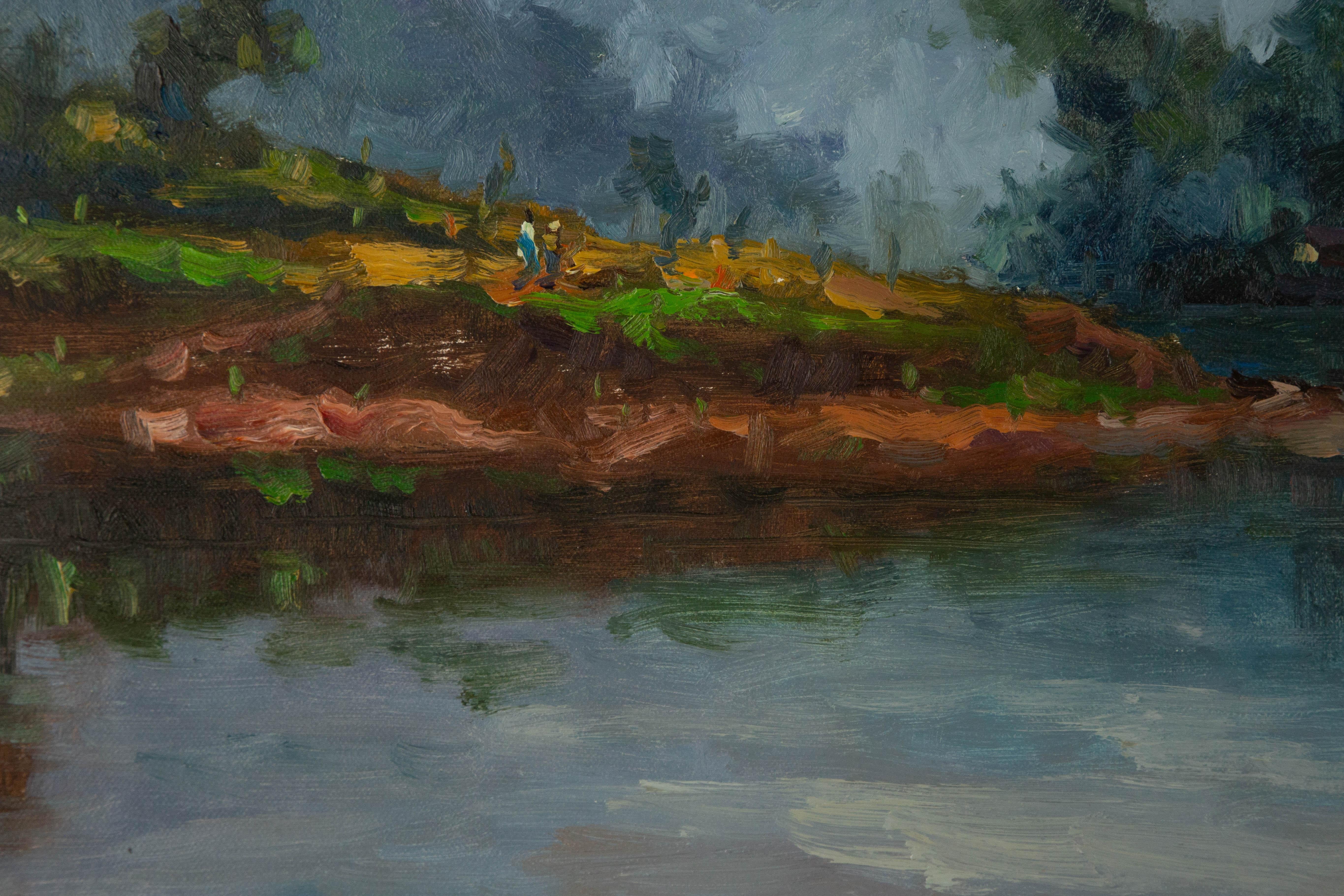 Hualing Li Olio su tela originale impressionista 