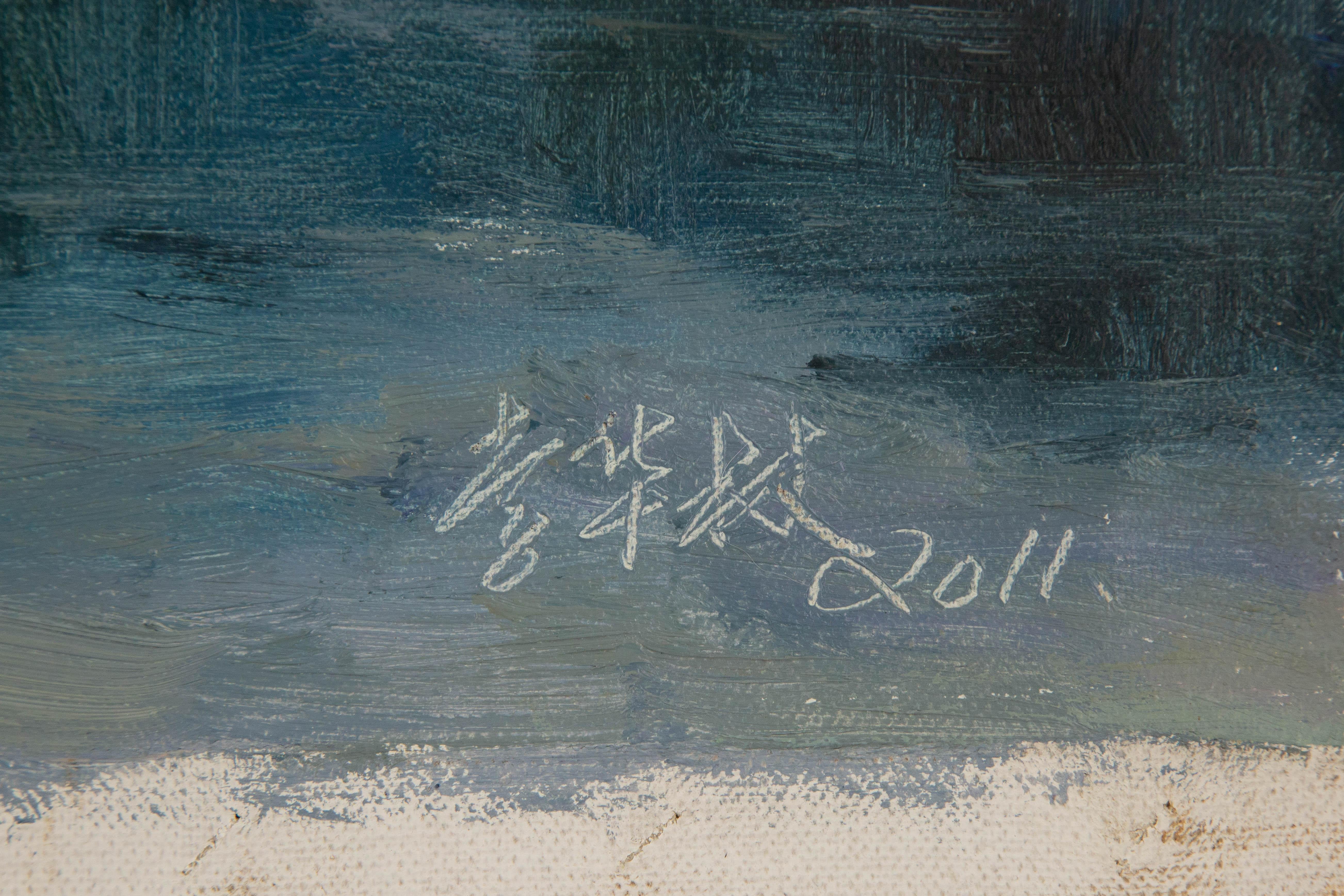 Hualing Li Olio su tela originale impressionista 