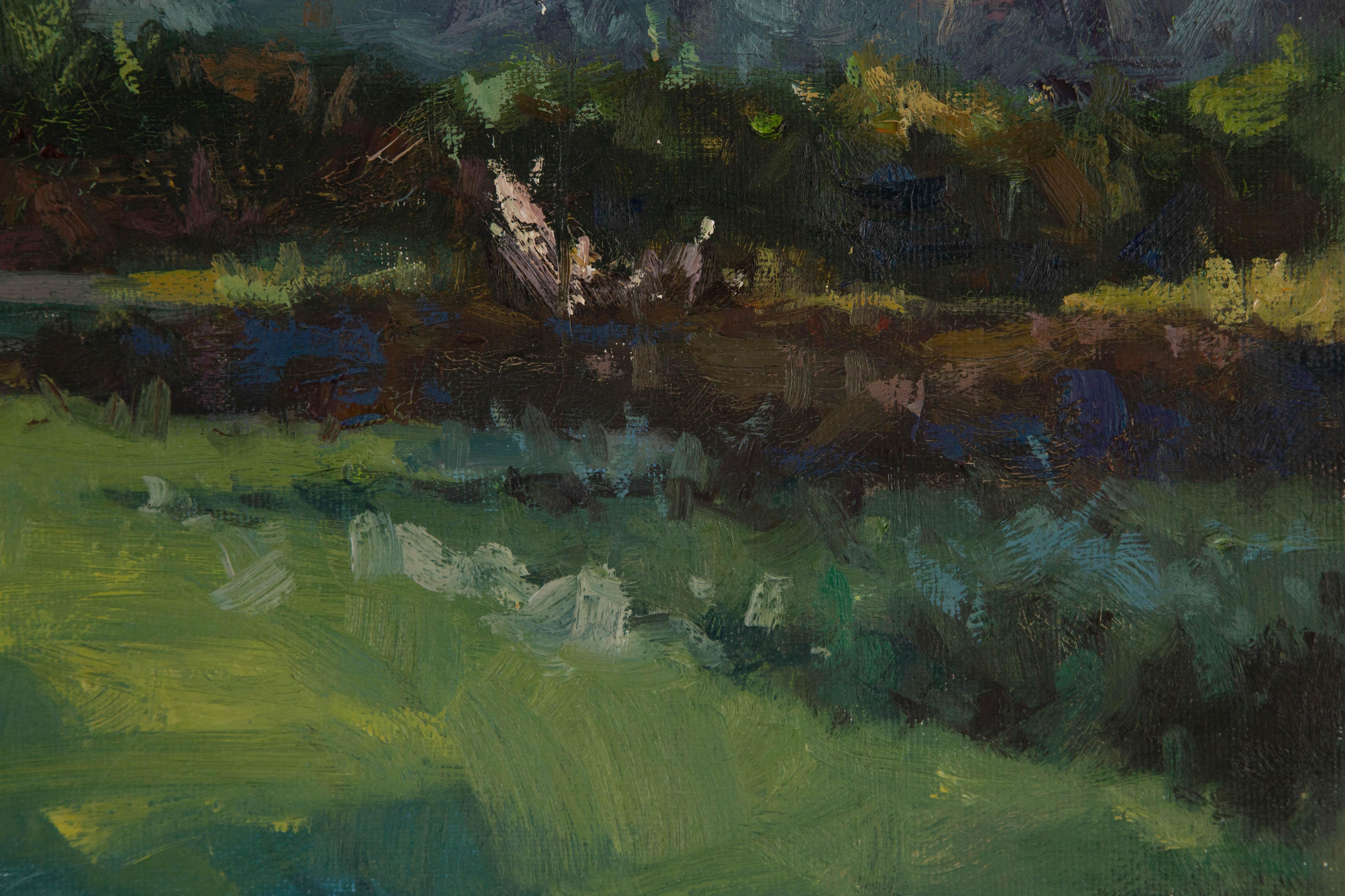 Hualing Li Impressionista Olio originale su tela 