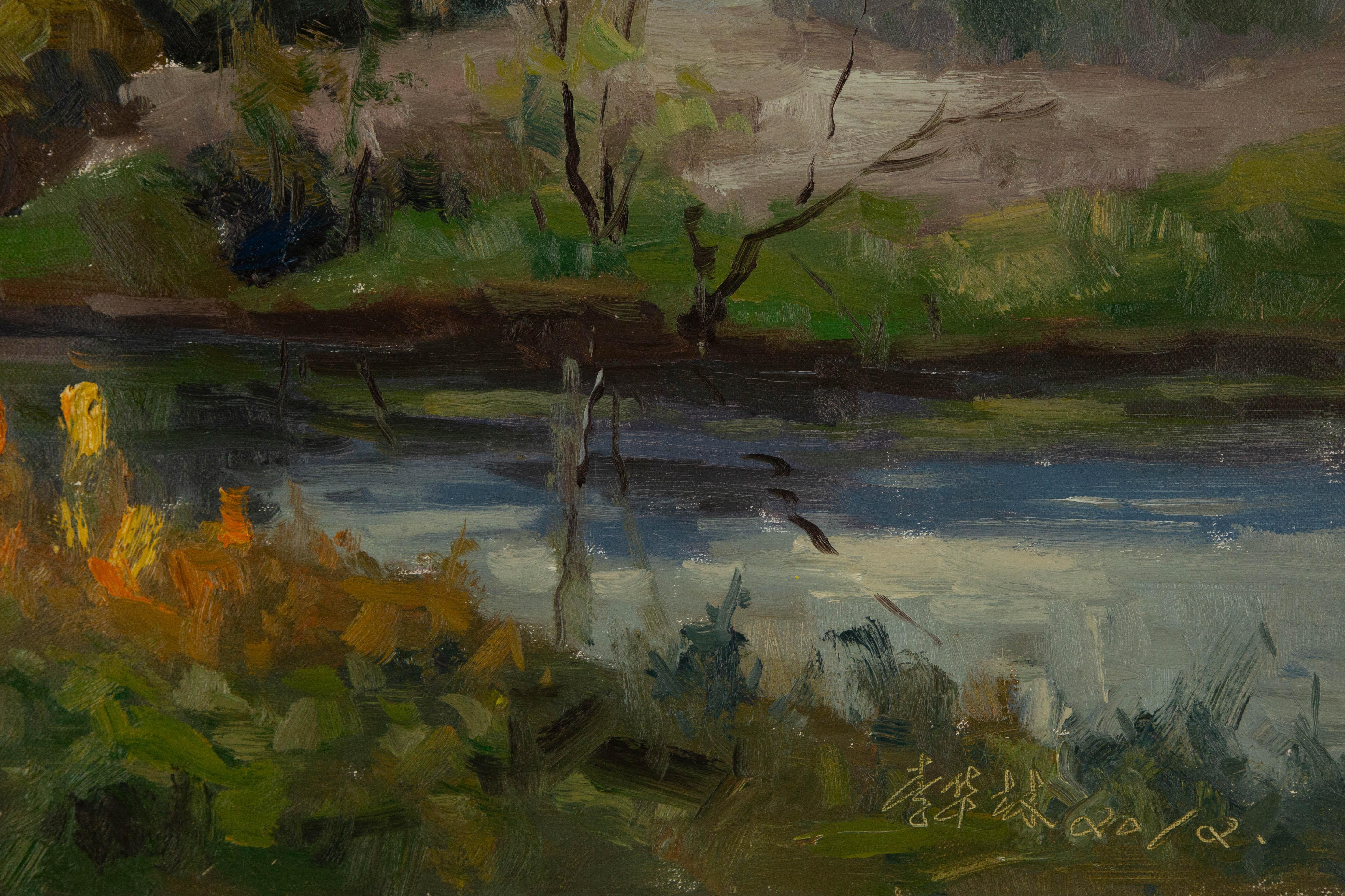 Hualing Li Impressionist Original Oil On Canvas 