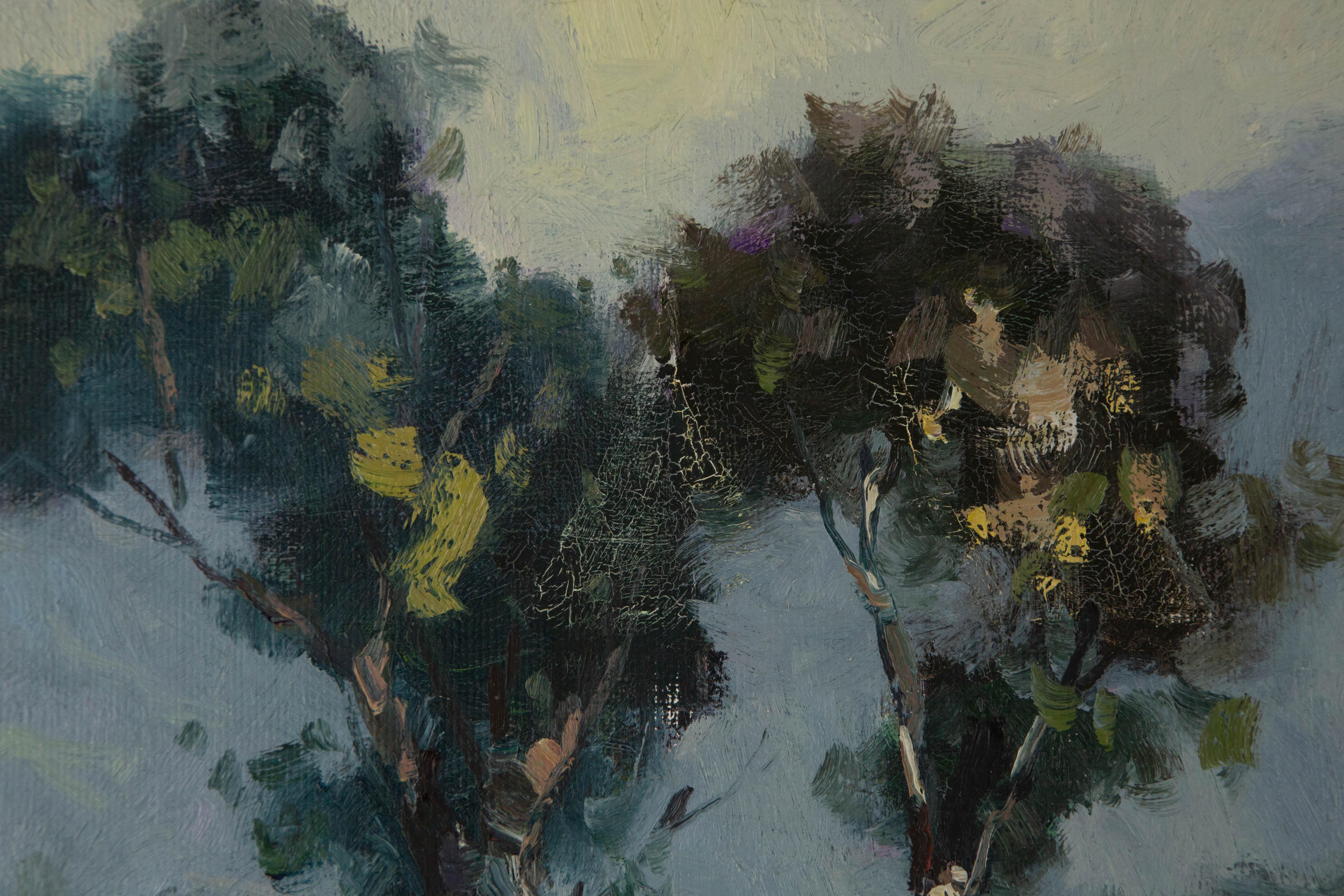 Hualing Li Impressionista Olio originale su tela 