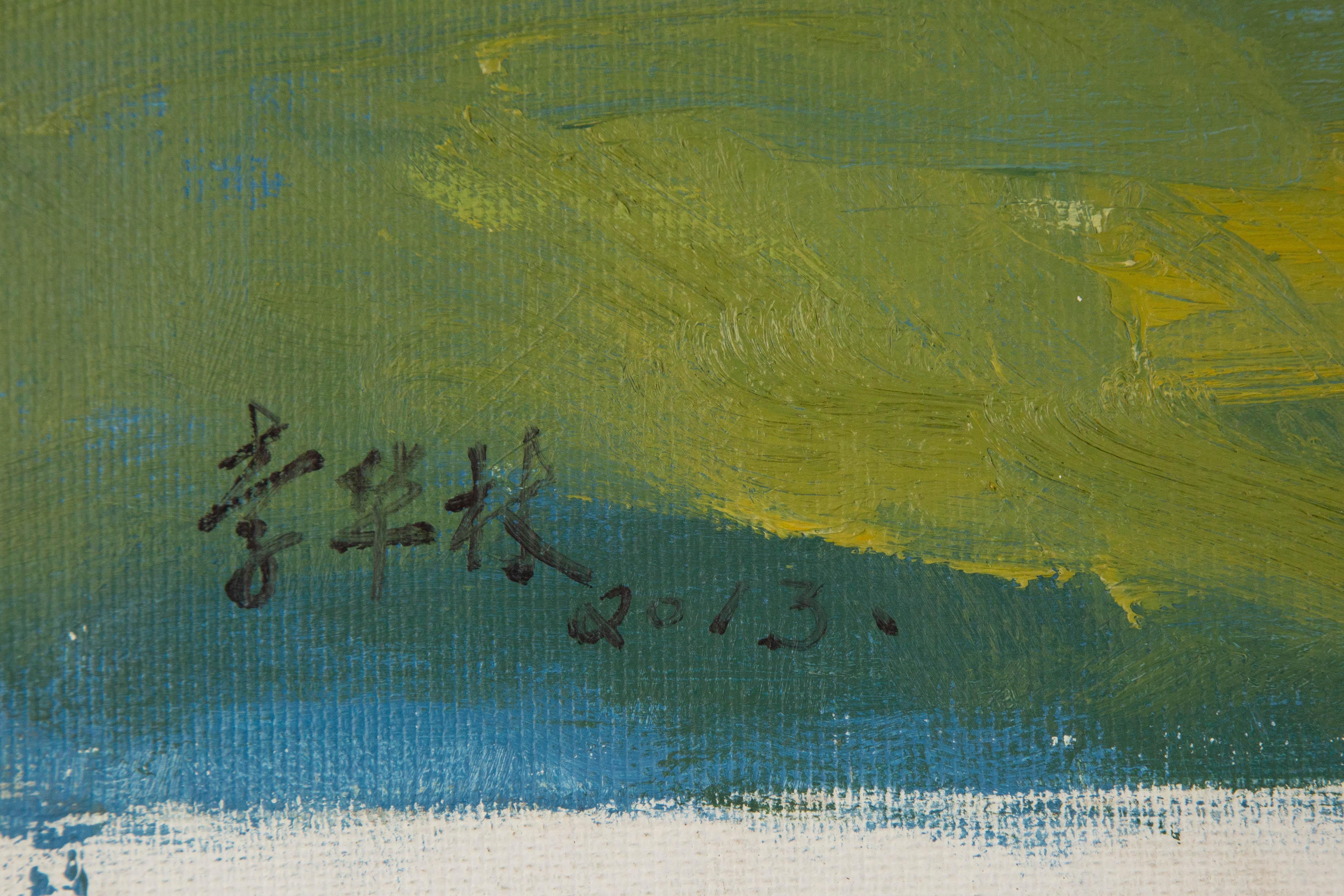Hualing Li Impressionista Olio originale su tela 