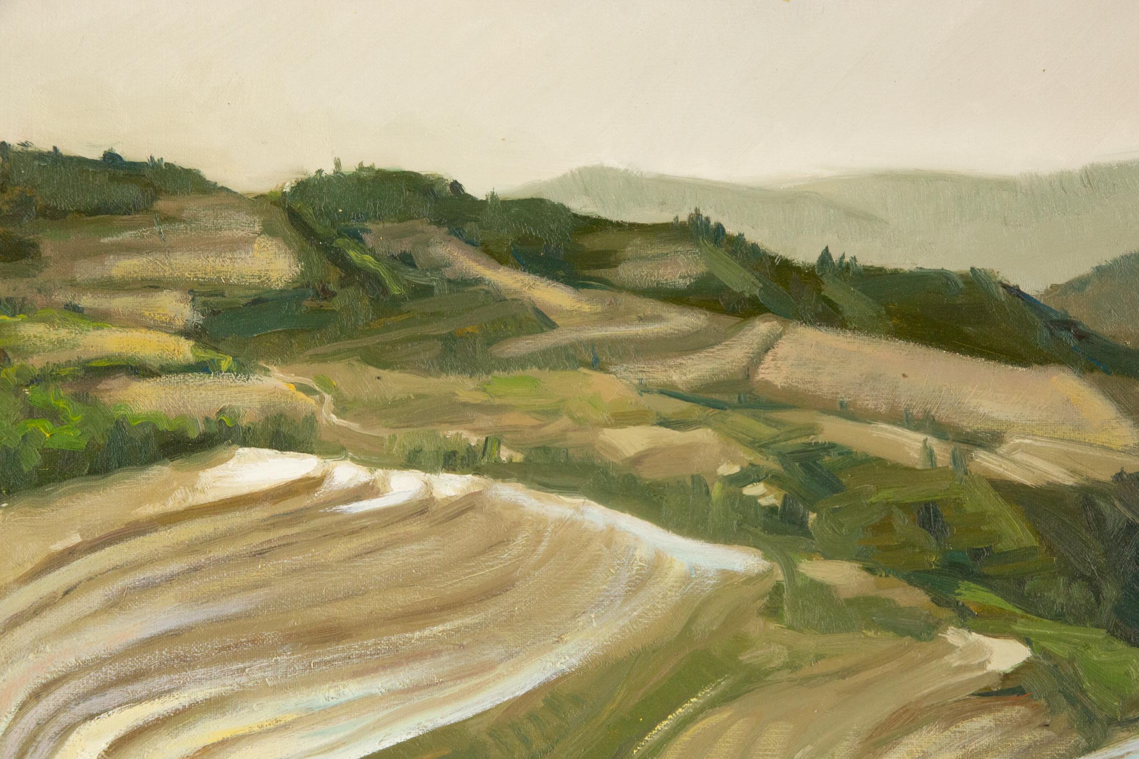 Huang Dongxing Landscape Original Oil On Canvas 