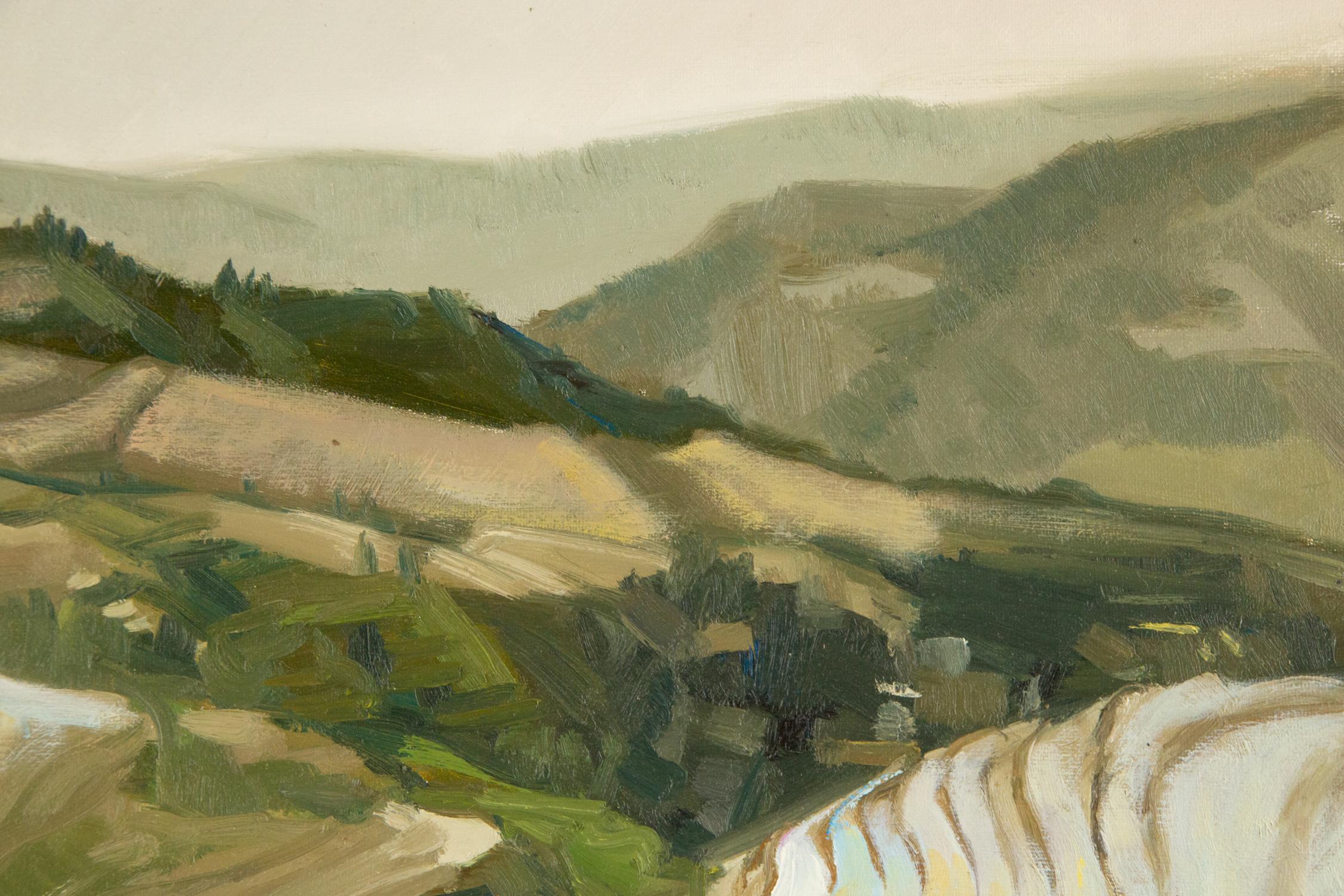 Huang Dongxing Landscape Original Oil On Canvas 