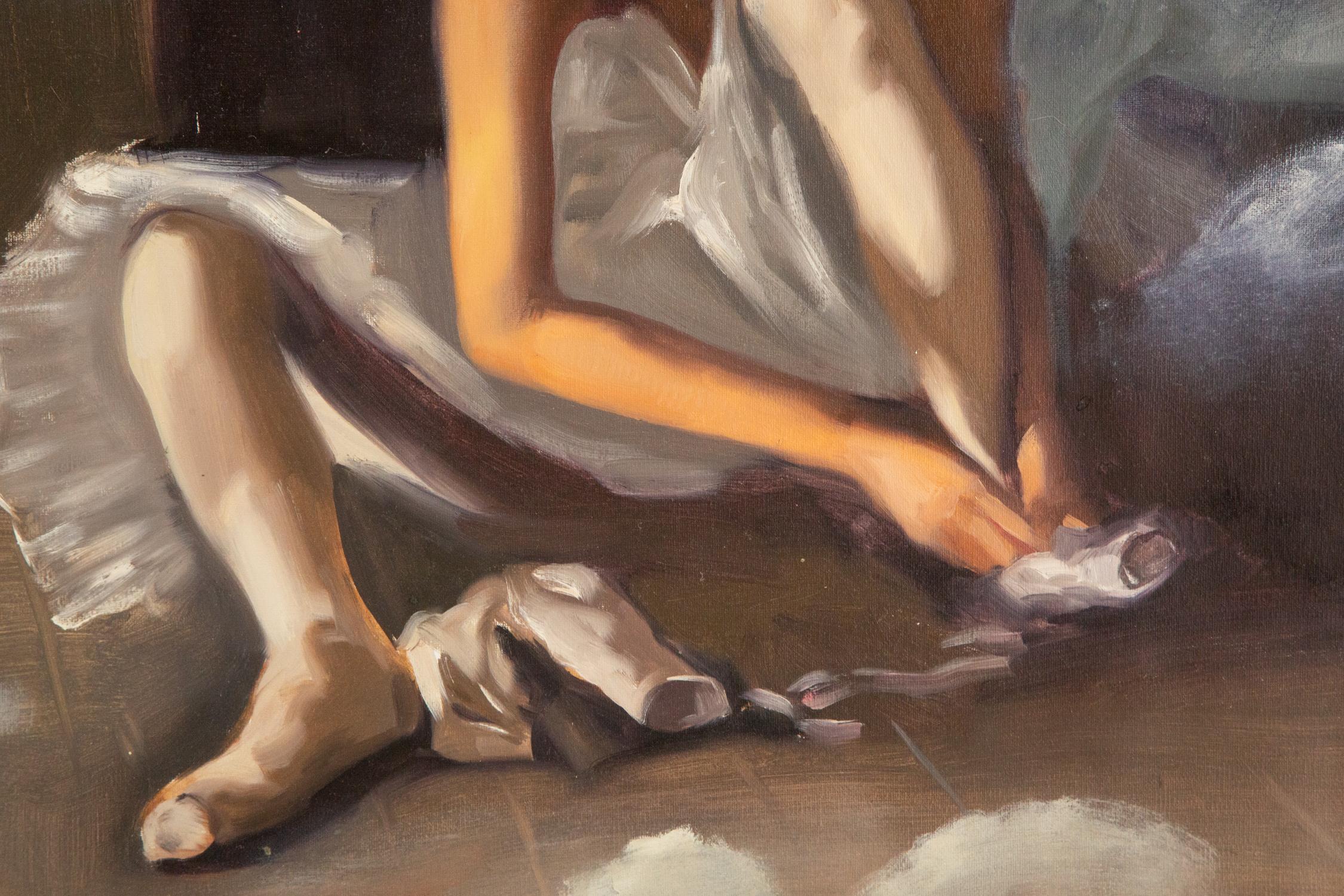 Huang Dongxing, huile sur toile originale « Nuages flottants » en vente 5