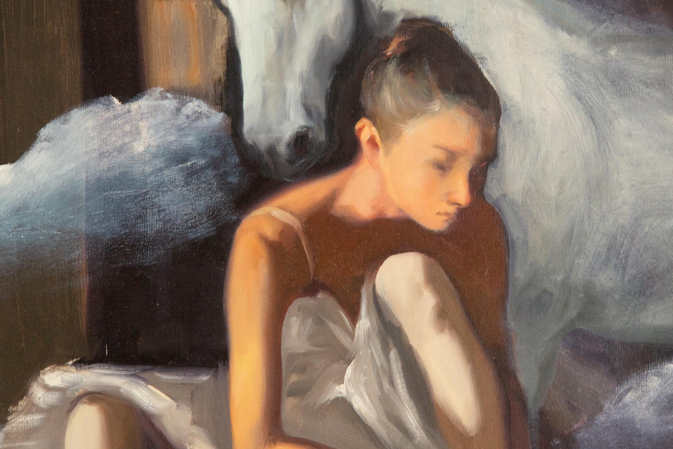 Huang Dongxing, huile sur toile originale « Nuages flottants » en vente 8