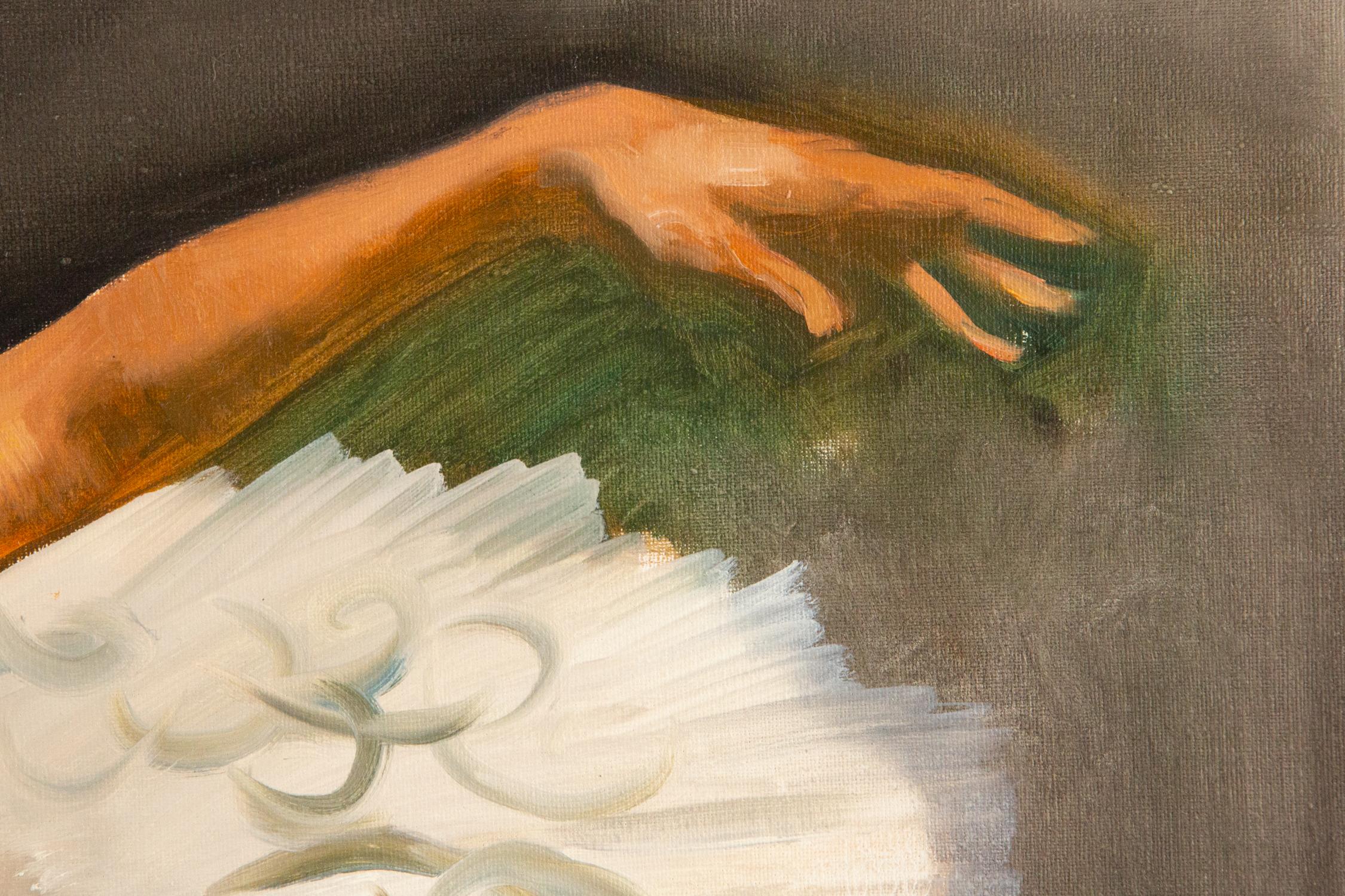 Huang Dongxing, Porträt, Original-Ölgemälde „Ballet VI“, Huang Dongxing im Angebot 4